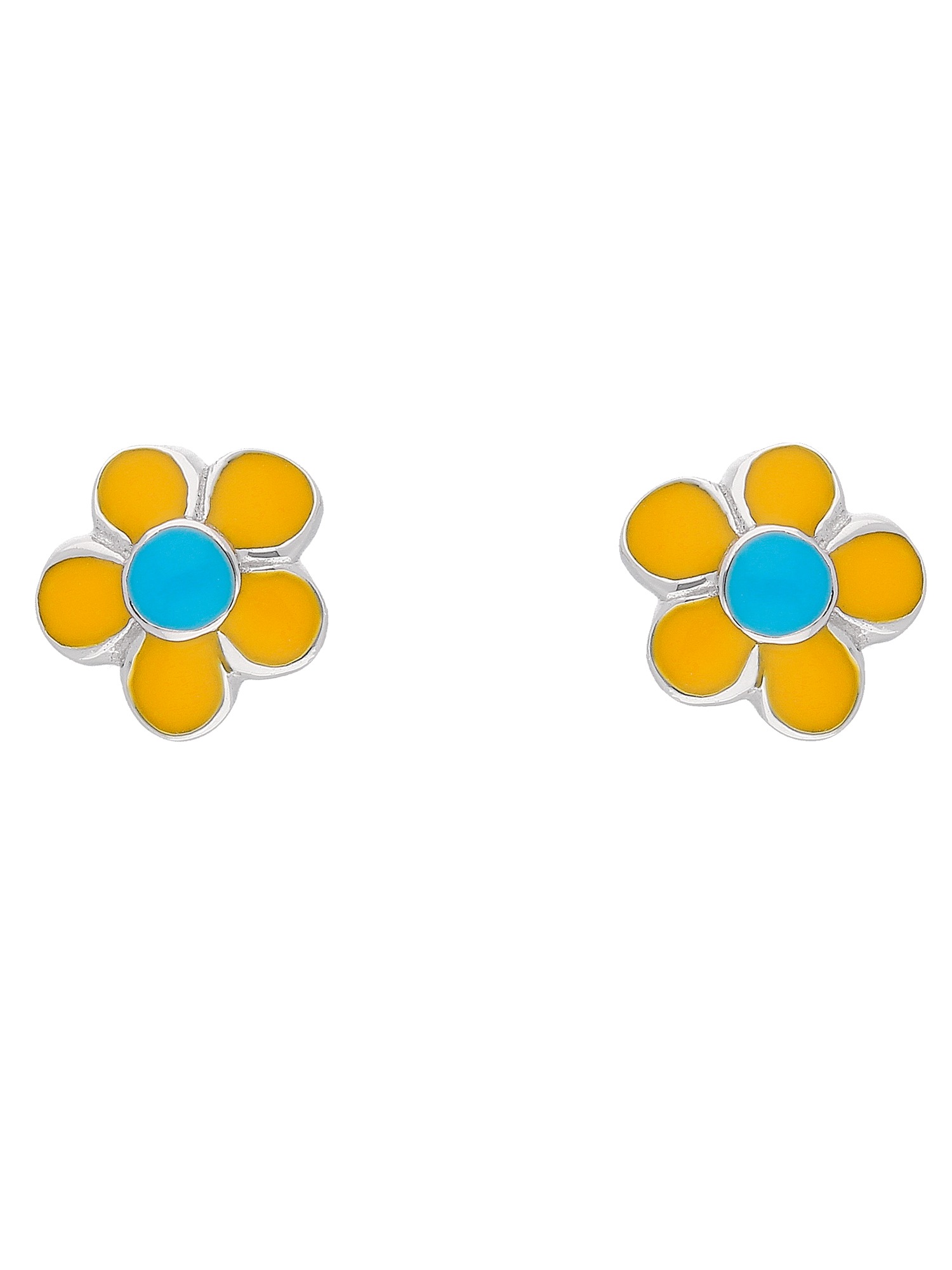 Adelia´s Paar Ohrhänger »925 Silber Ohrringe Ohrstecker Blüte - gelb«,  Silberschmuck für Damen online bestellen | BAUR