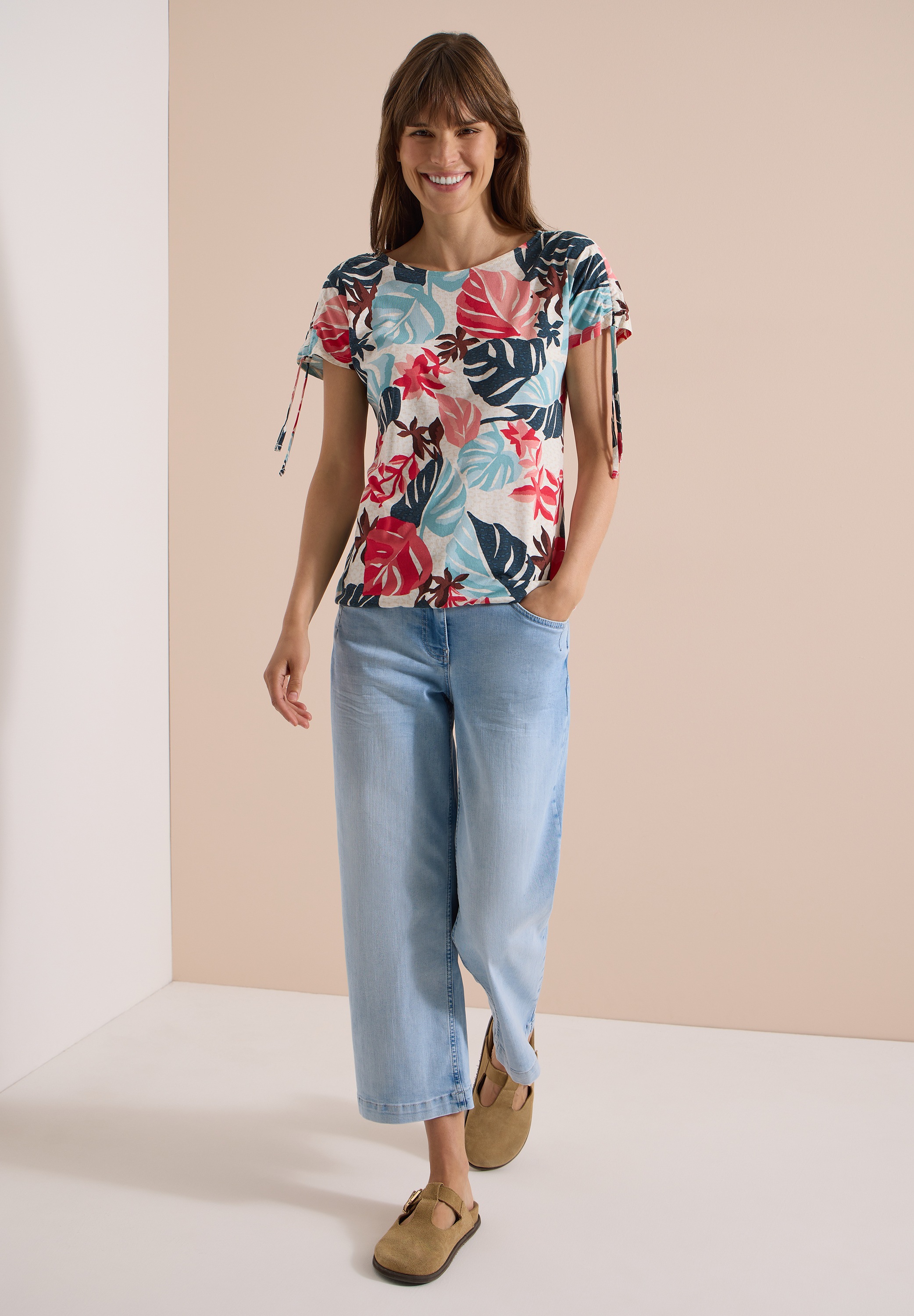 Cecil T-Shirt mit U-Boot-Ausschnitt