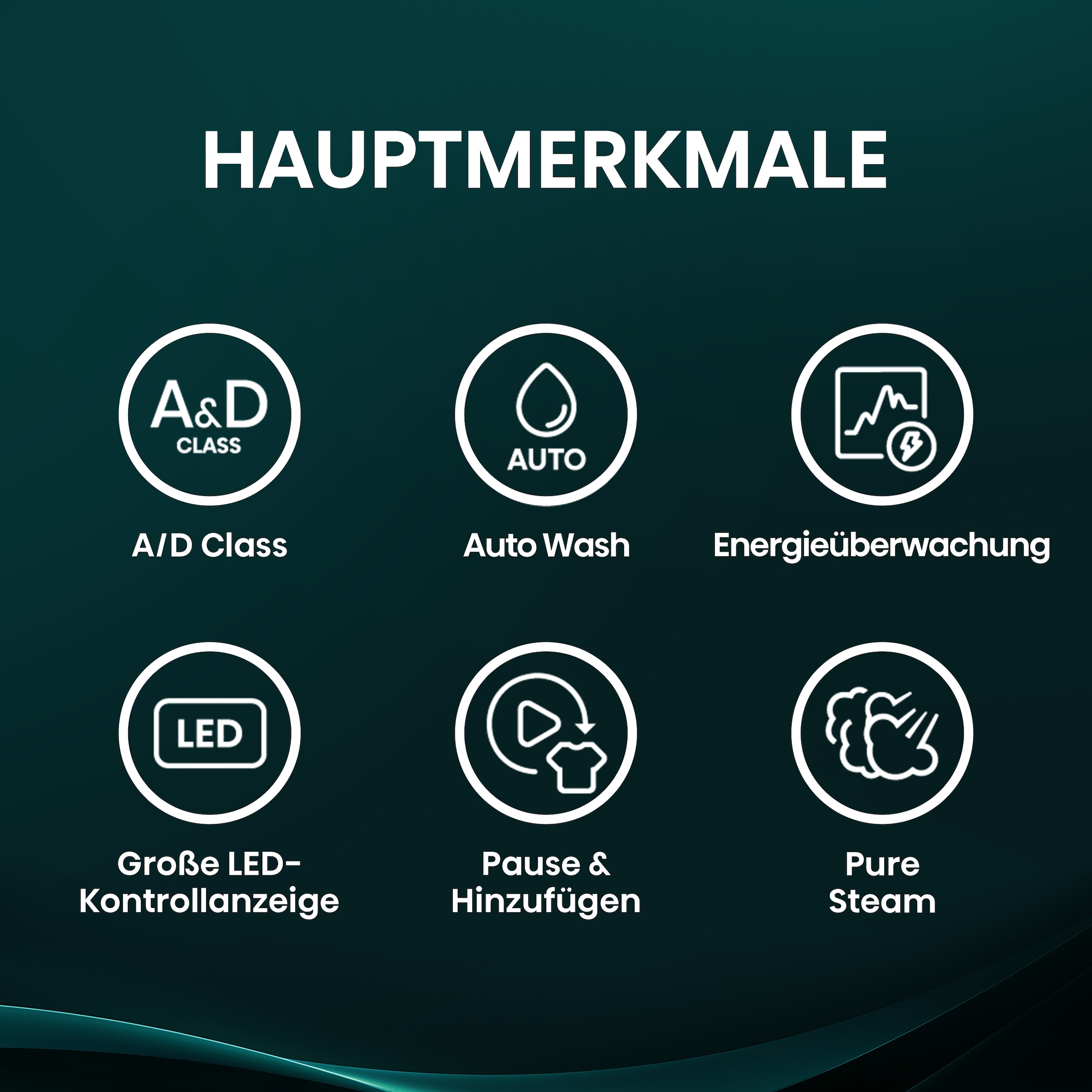 Hisense Waschtrockner »WD3S9043BW3« 3s Serie 9 kg /6 kg 72 dB(A) Waschen & Trocknen in 60 min.