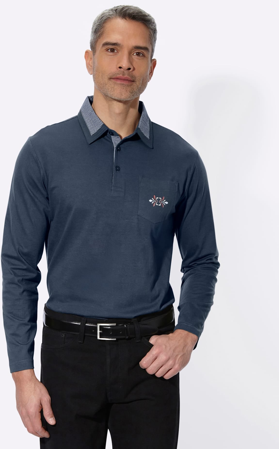 Classic Poloshirt "Langarm-Poloshirt" 1 günstig online kaufen