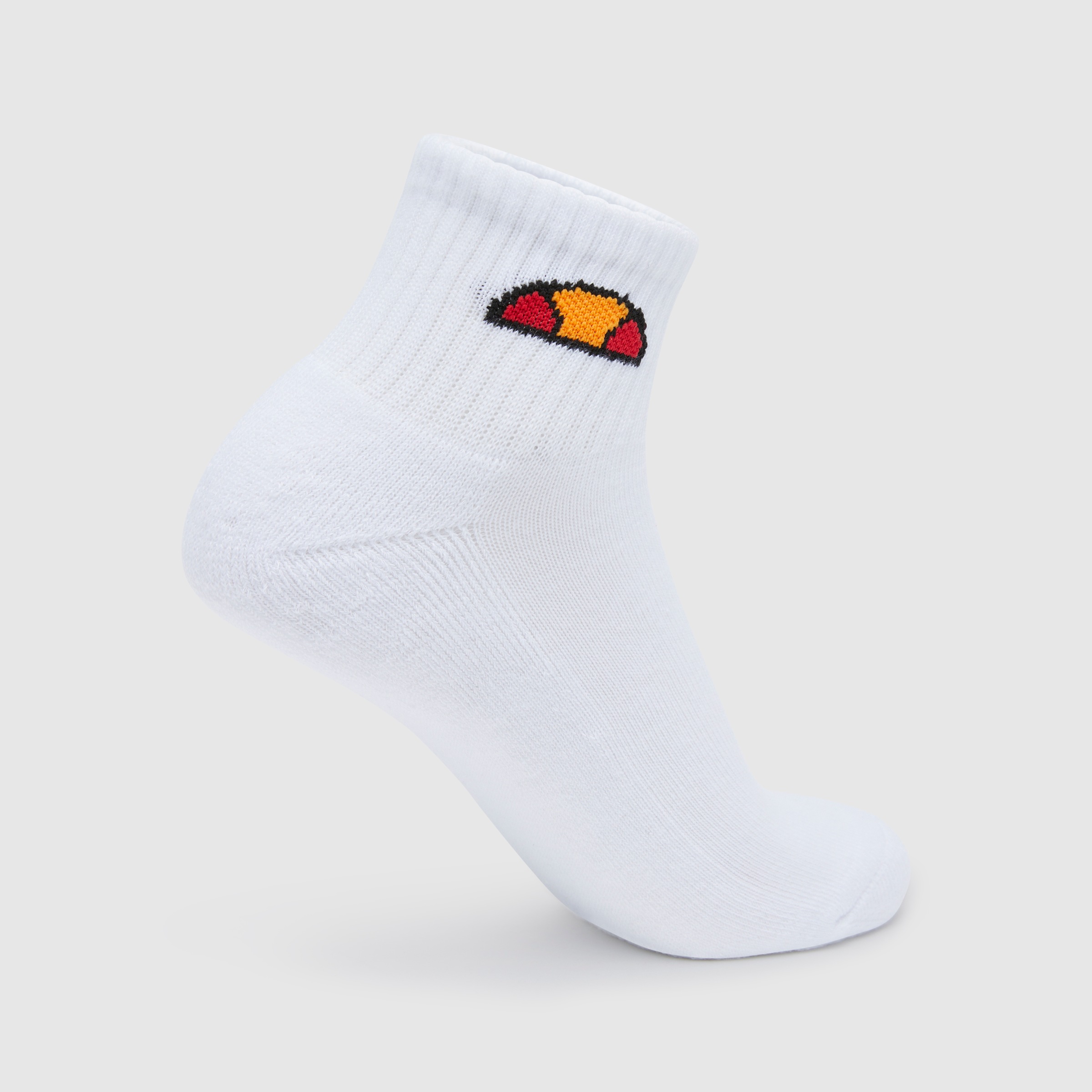 ELLESSE Herren Sportsocken "RILLA SOCK", Gr. 4, weiß, Baumwollmischung, unifarben mit Farbeinsatz, Socken