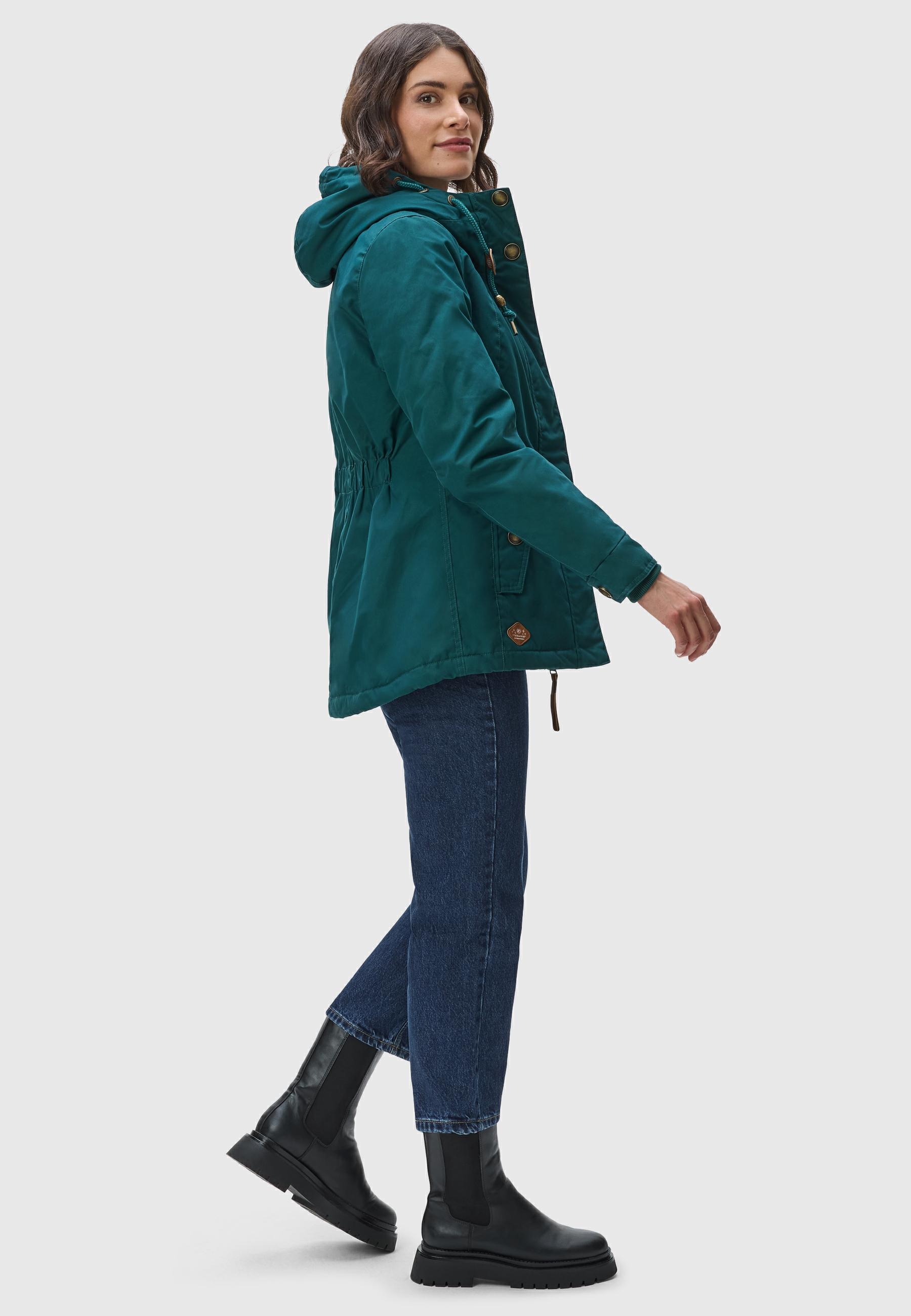 Ragwear Winterjacke »Monade«, mit Kapuze, Damen Winterparka mit Kapuze und m. Fleece gefüttert