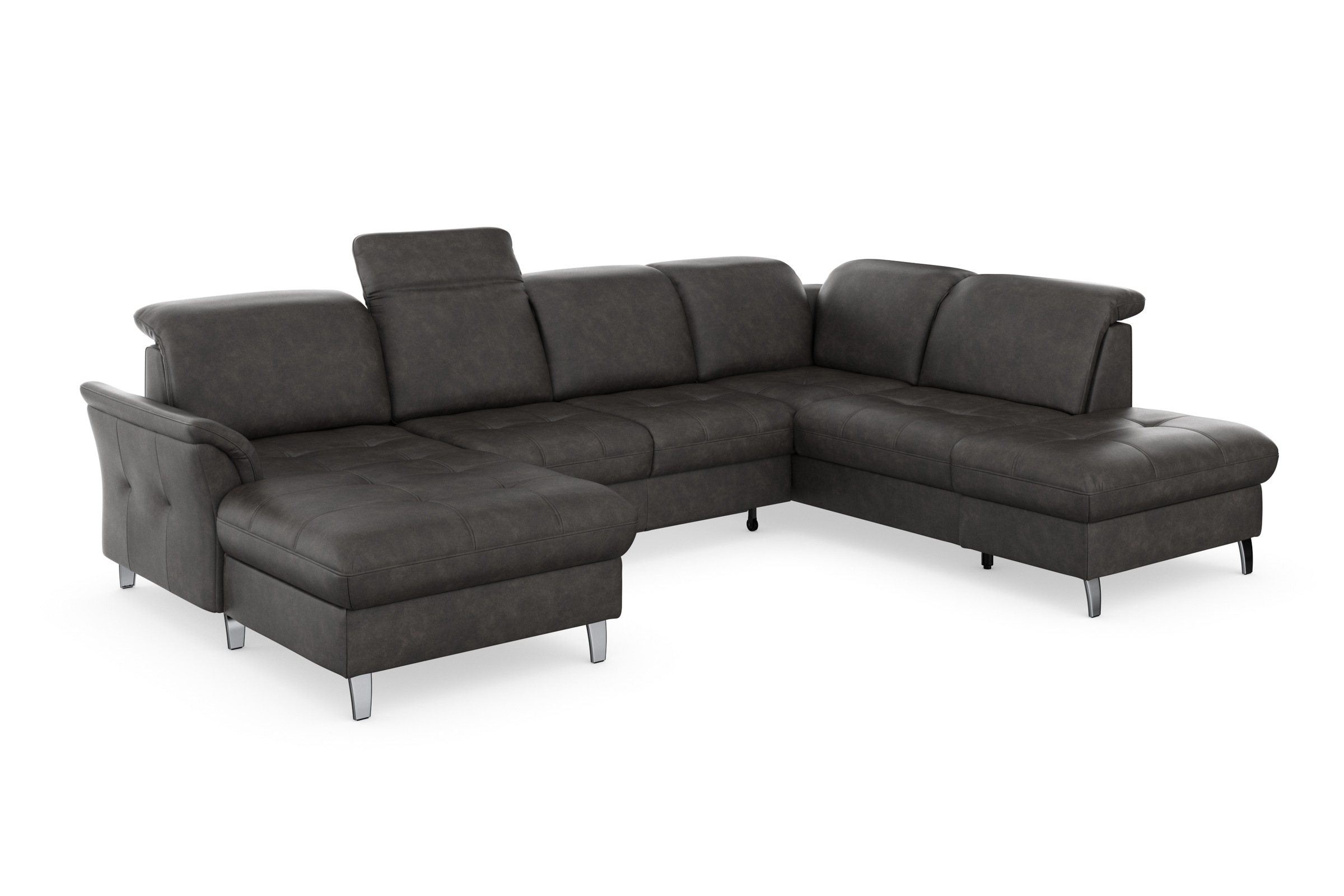 sit&more Wohnlandschaft »Maggiore U-Form«, wahlweise mit Kopfteilverstellung, Bettfunktion und Stauraum