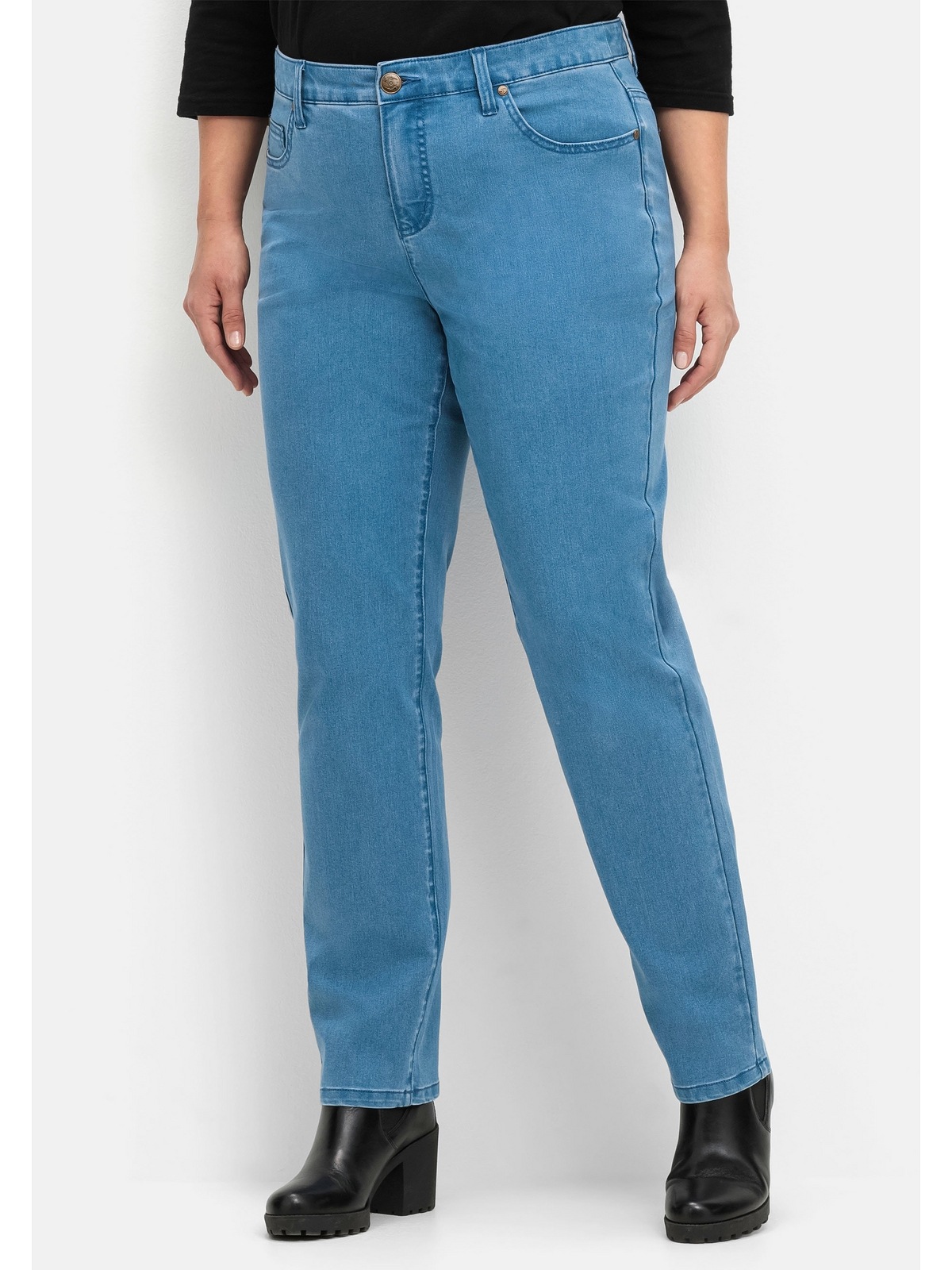 Sheego Stretch-Jeans »Große Größen«, | 5-Pocket-Stil BAUR im bestellen