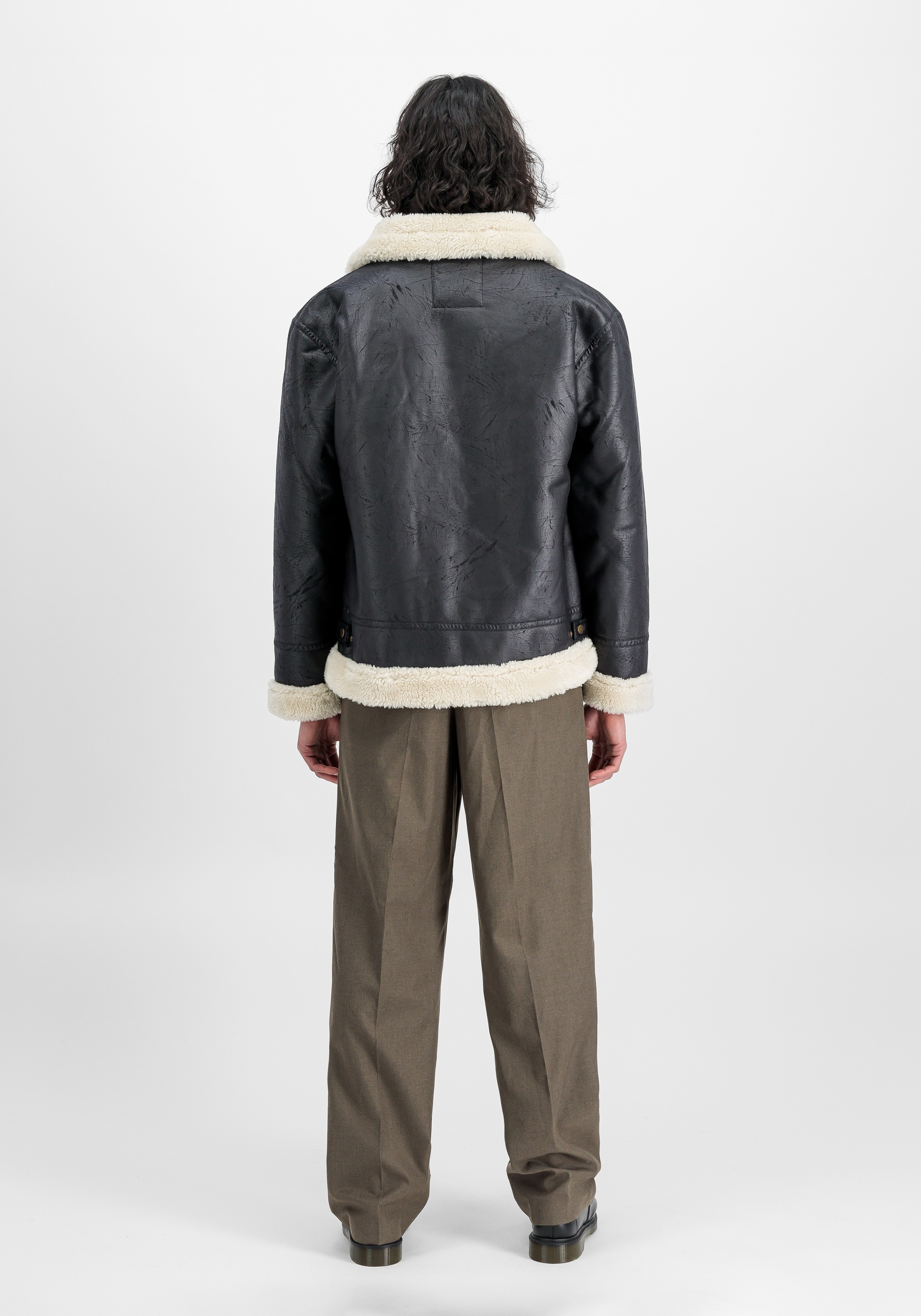 Alpha Industries B-3 Bomber Jacket Black Size L 3