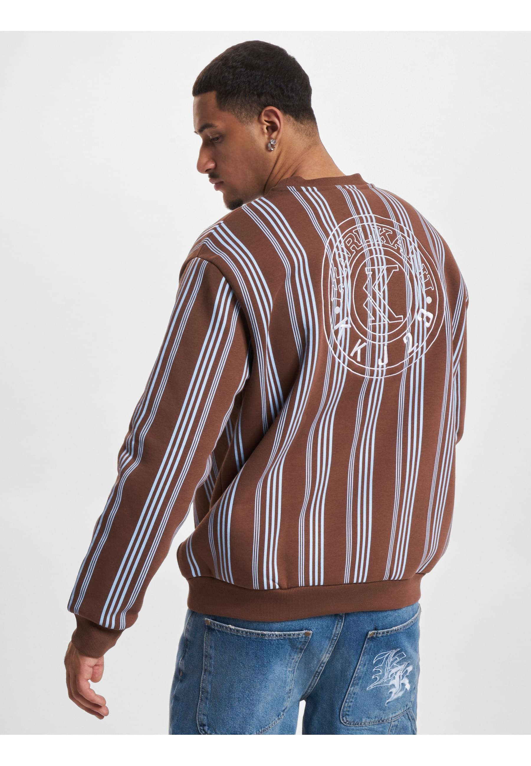 Karl Kani Langarmshirt »Karl Kani Herren KM233-027-2 KK Small Signature Striped Crew«, (1 tlg.)