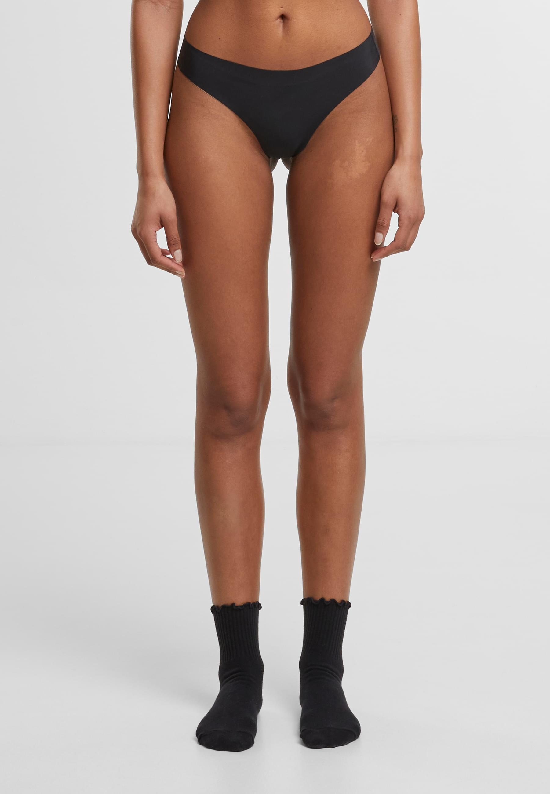 URBAN CLASSICS Panty »Urban Classics Ladies Lasercut Tanga 3-Pack«