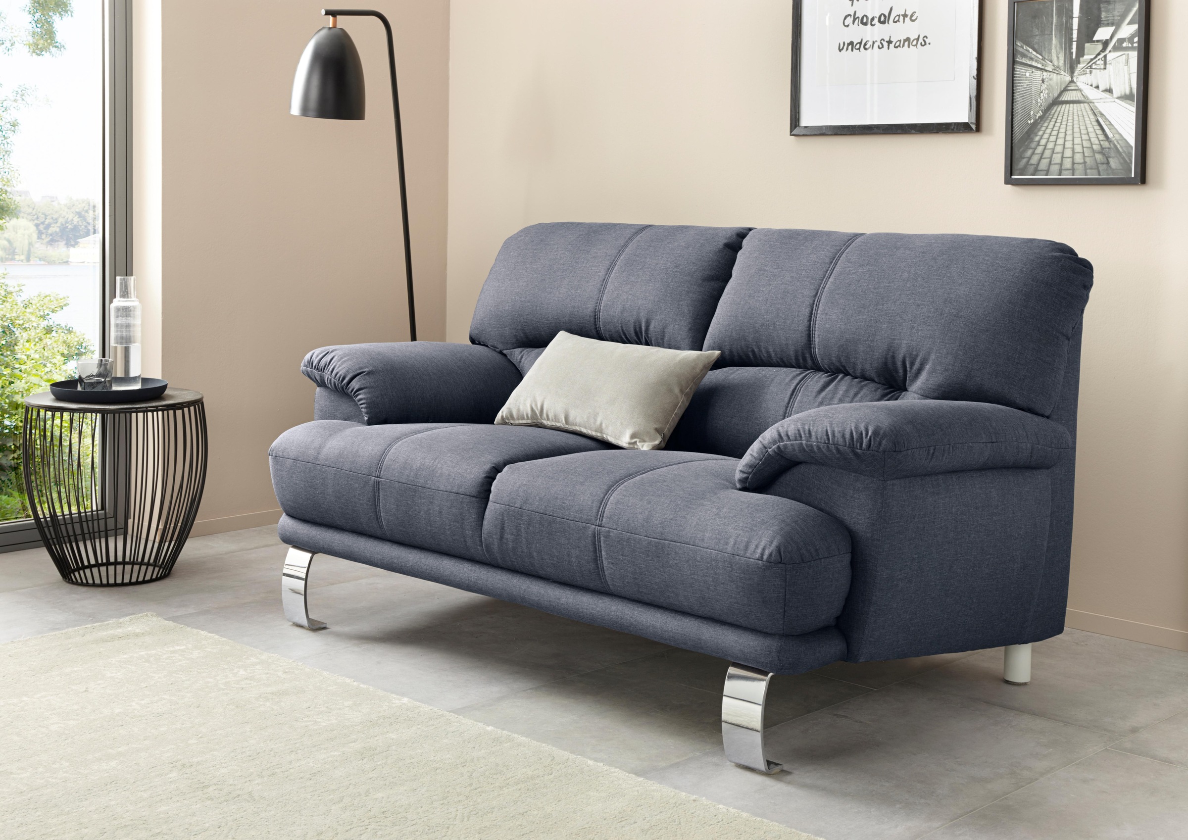 TRENDMANUFAKTUR 2-Sitzer "Cecilia II, mit italienischem Design, tollen Details" und tollem Sitzkomfort
