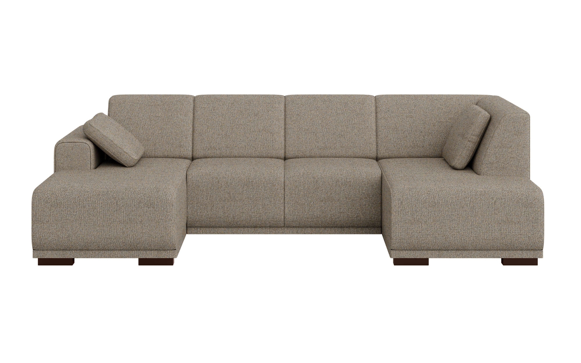 Home affaire Wohnlandschaft »BORNHOLM U-Form mit Recamiere rechts/links, B/T/H: 300/162/85 cm«, U-Form mit Wellenunterfederung, Recamiere rechts oder links bestellbar