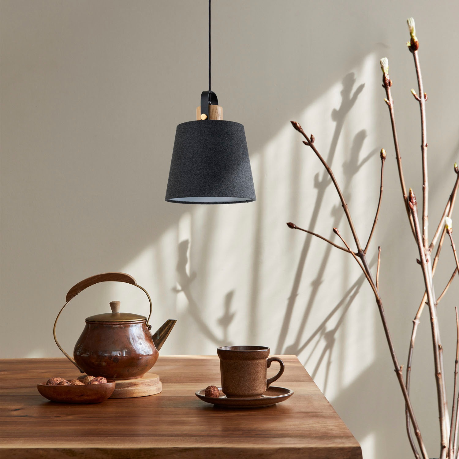 Paco Home Pendelleuchte »MARTA« E27 Wohnzimmer Stoffschirm Esszimmer E27 Industrial Design Kabel 1,5m