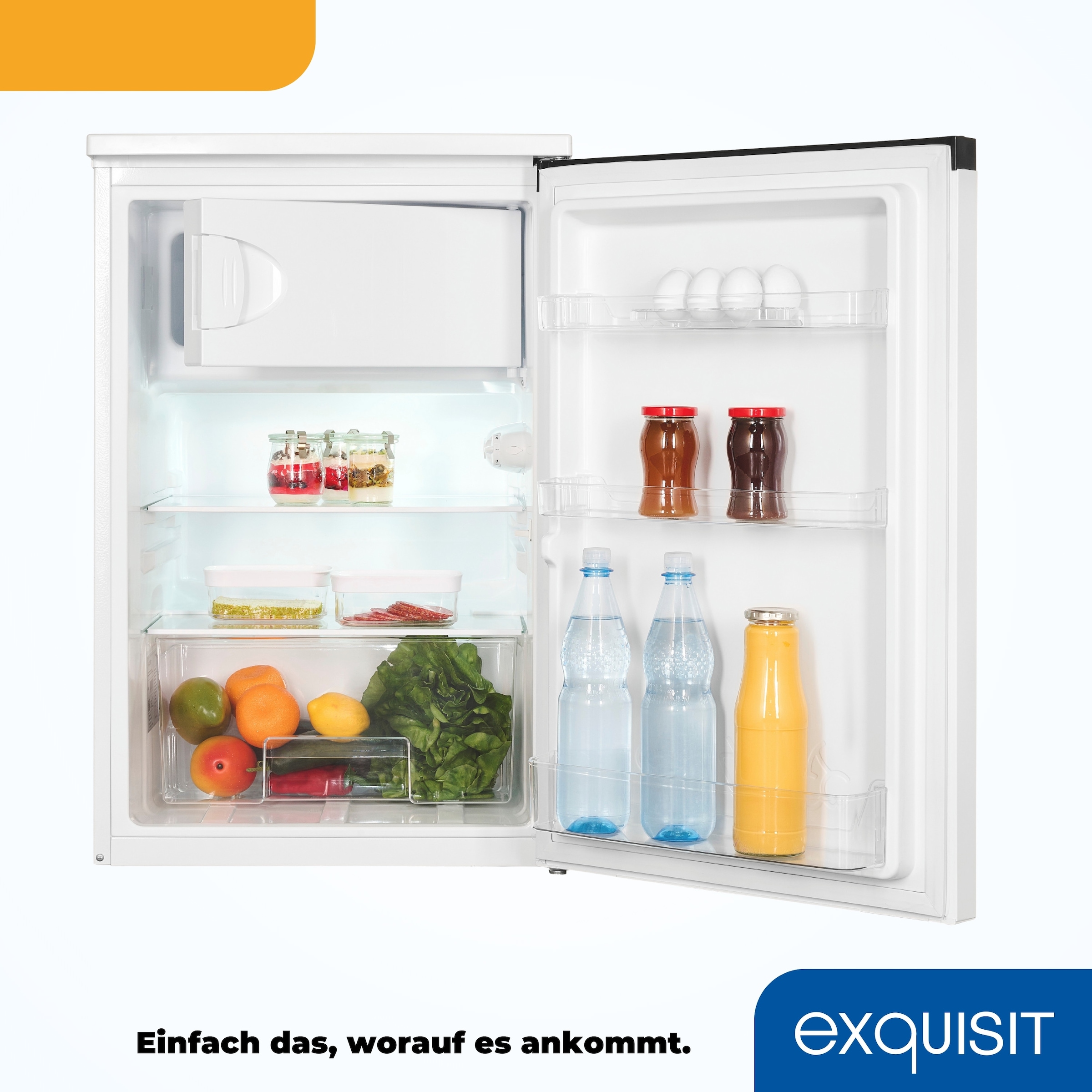 exquisit Kühlschrank KS15-4-051C weiss »KS15-4-051C weiss« 84,5 cm hoch 54,9 cm breit