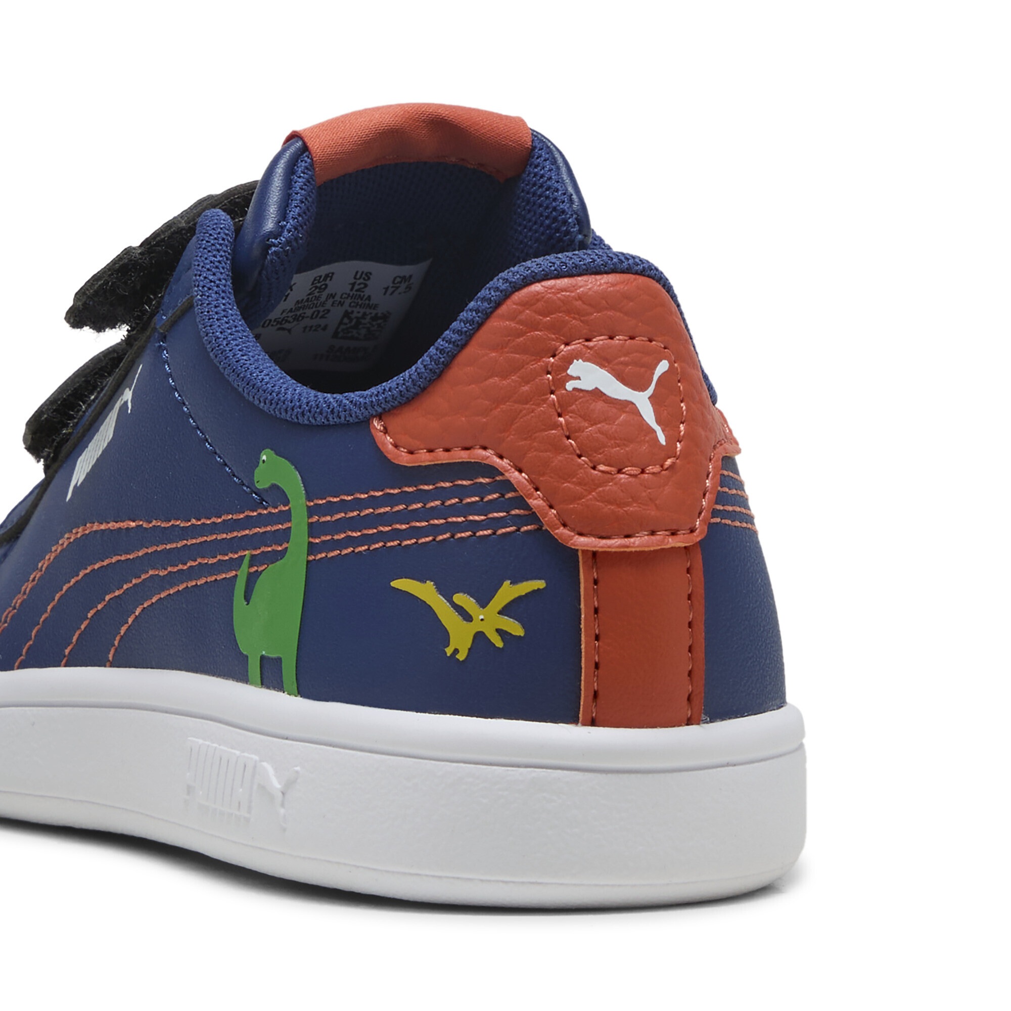 Puma Smash 3.0 Dino Sneakers Women Blue/Green/Orange 35 4