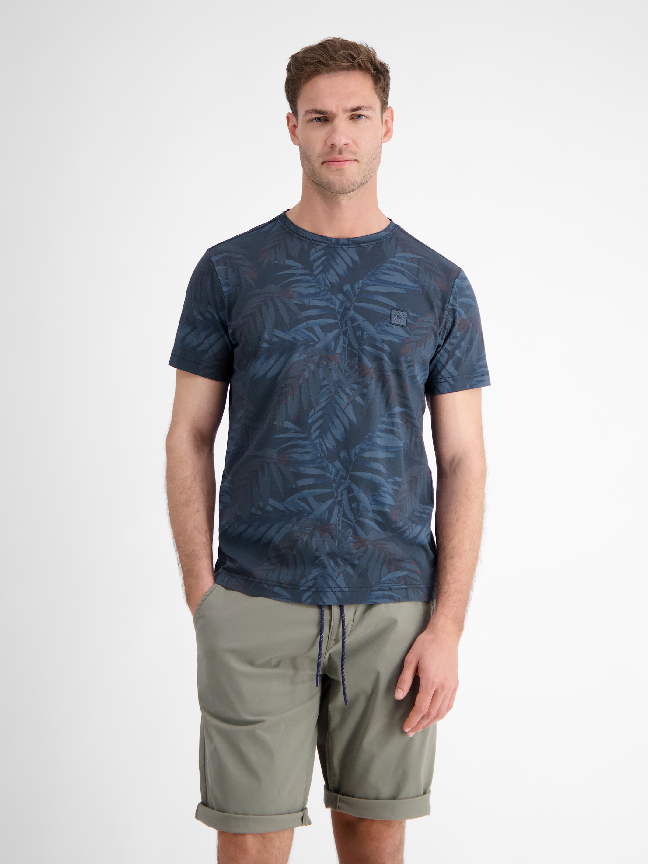 LERROS T-Shirt "LERROS Herren T-Shirt, sommerlich floral bedruckt" günstig online kaufen