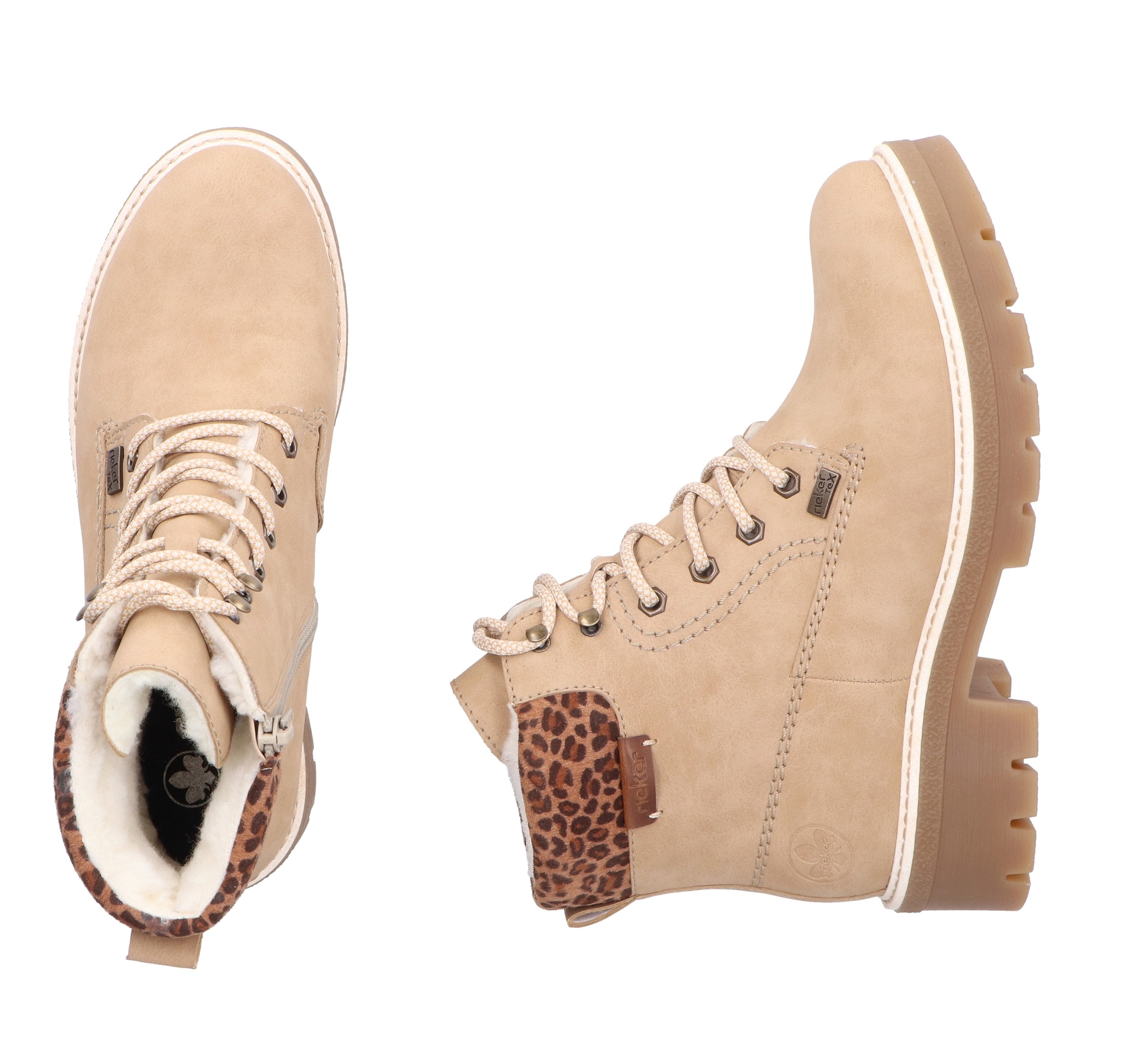Rieker Winterstiefelette, Winterboots, Schnürboots mit wasserabweisender riekerTEX-Membran