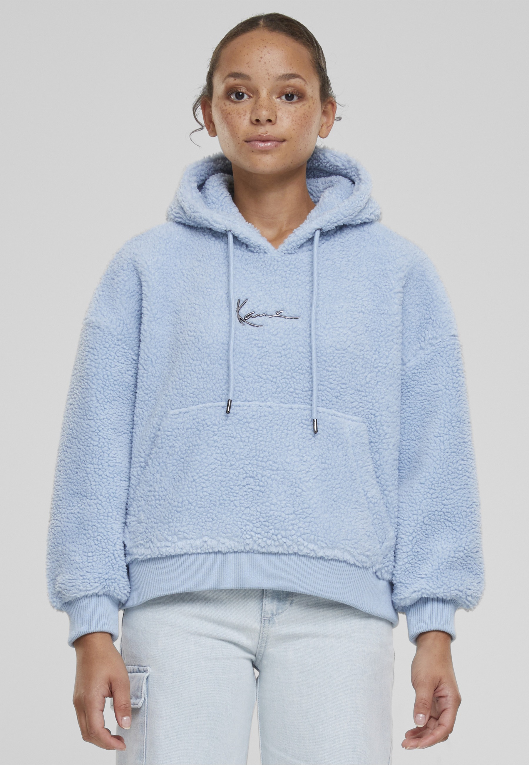 Karl Kani Kapuzensweatshirt »Karl Kani Damen KW233-041-2 KK Metal Signature Teddy Os Hoodie«
