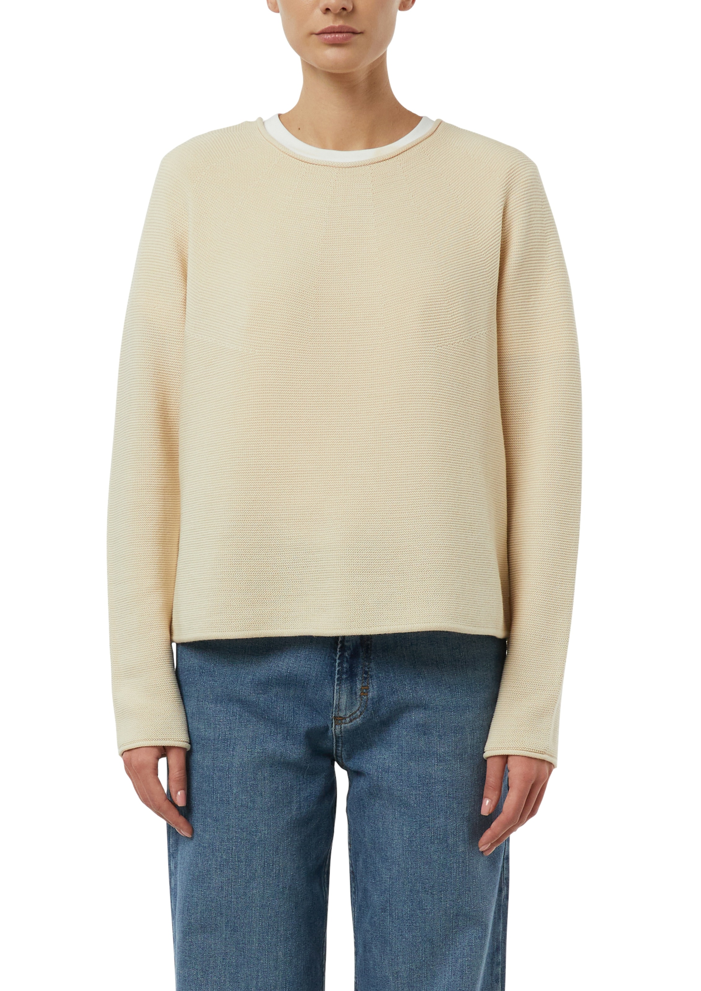 Comma Strickpullover mit Rollkanten günstig online kaufen