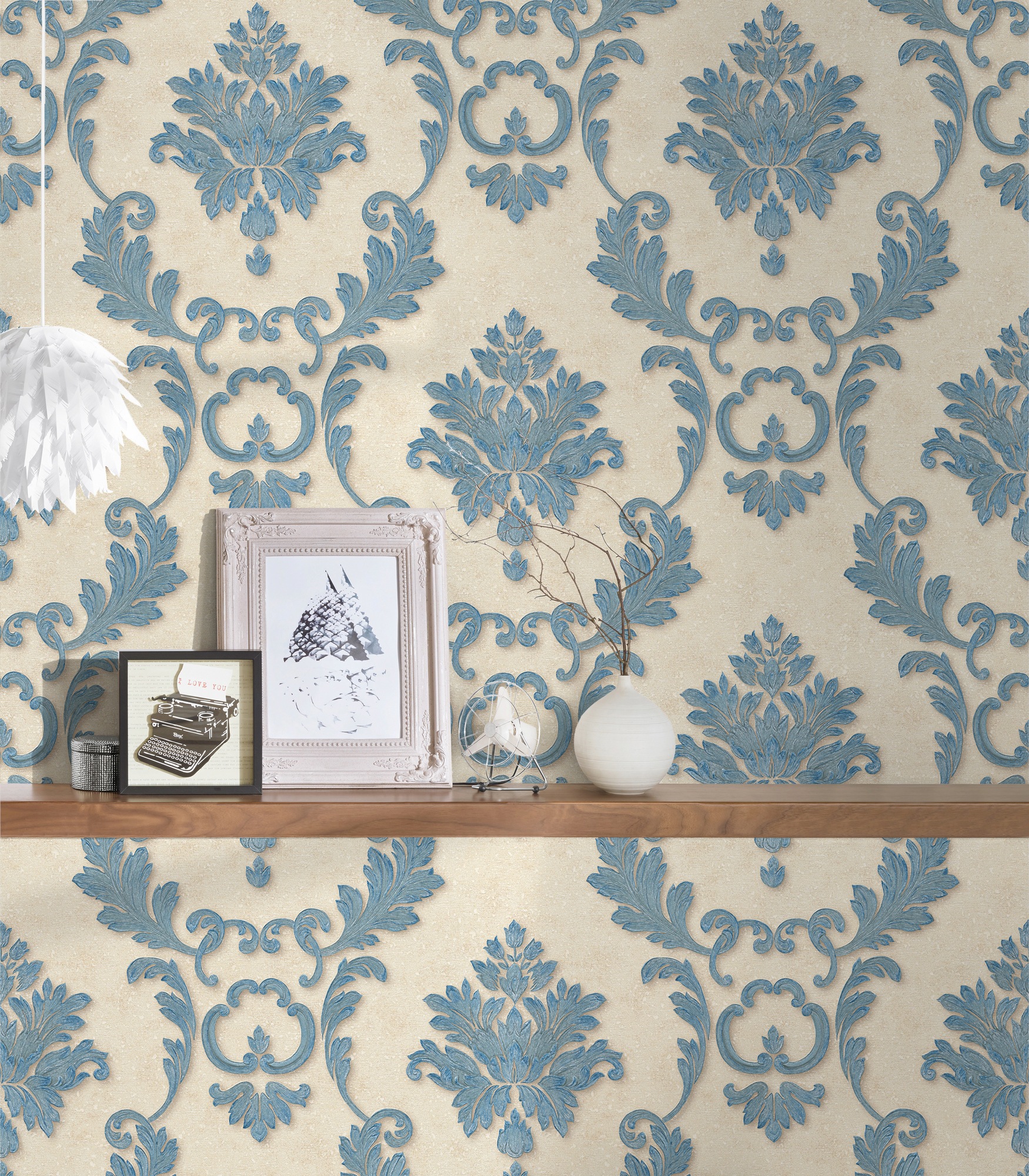 Architects Paper Vliestapete »Luxury wallpaper«, Barock, Textil Tapete Barock Metallic Effekt