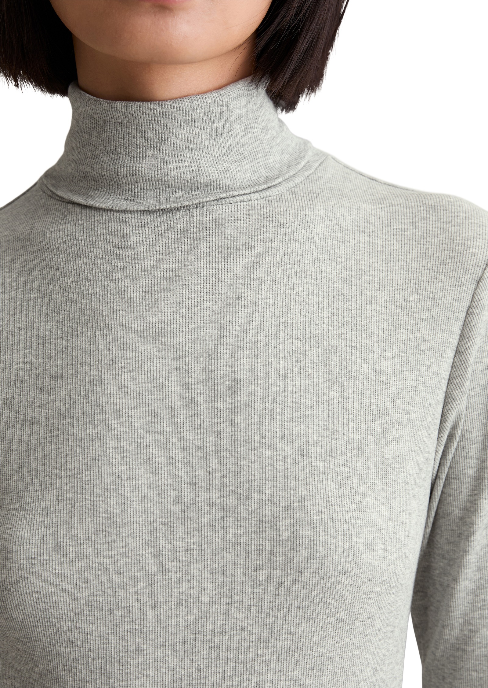 Thumbnail - Marc OPolo DENIM Rollkragenshirt "slim fit aus Rippjersey"