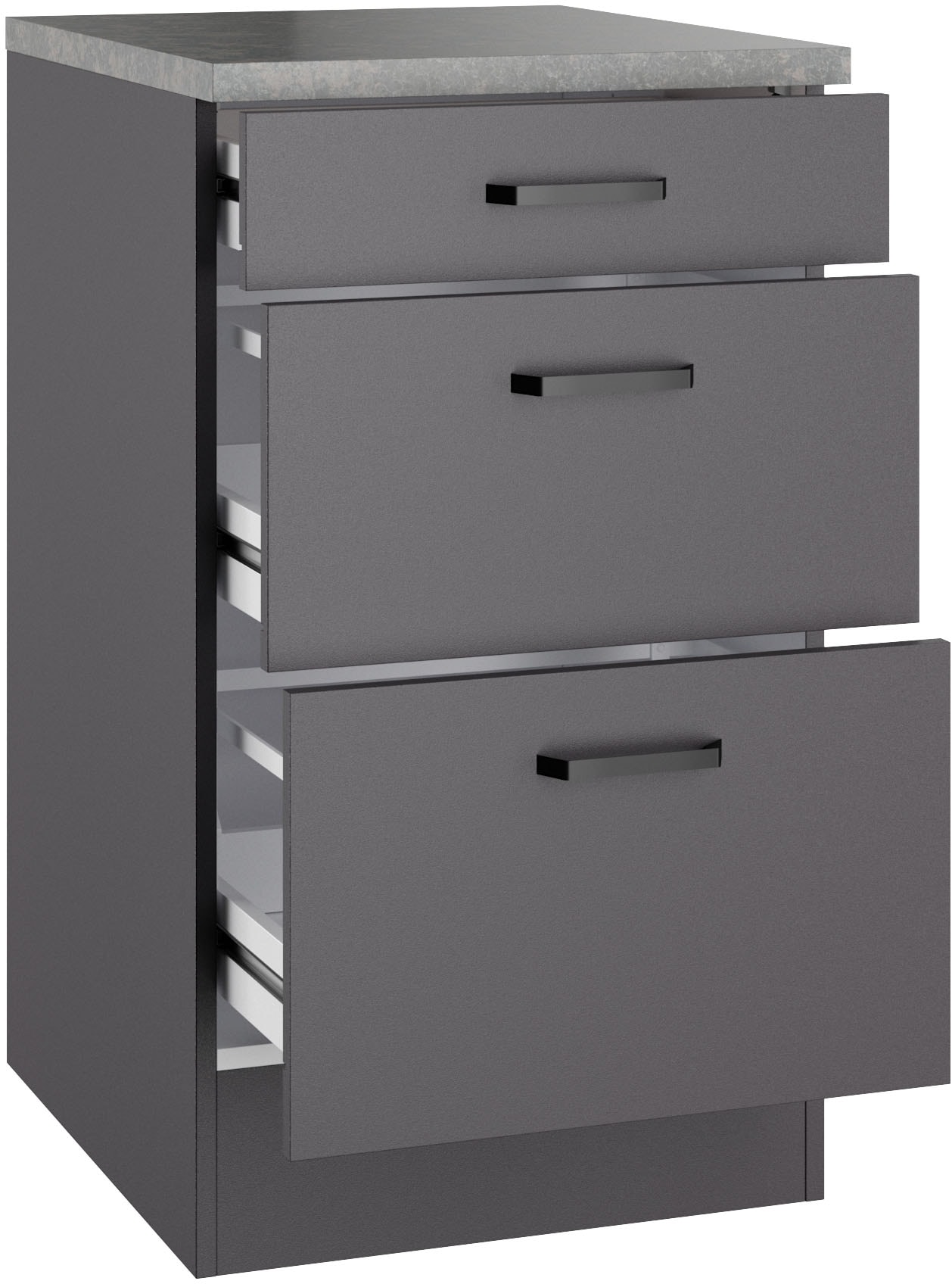 OPTIFIT Unterschrank »OPTImulti« Breite 50 cm, Tiefe 60 cm, mit 1 Schubkasten, 2 Auszügen