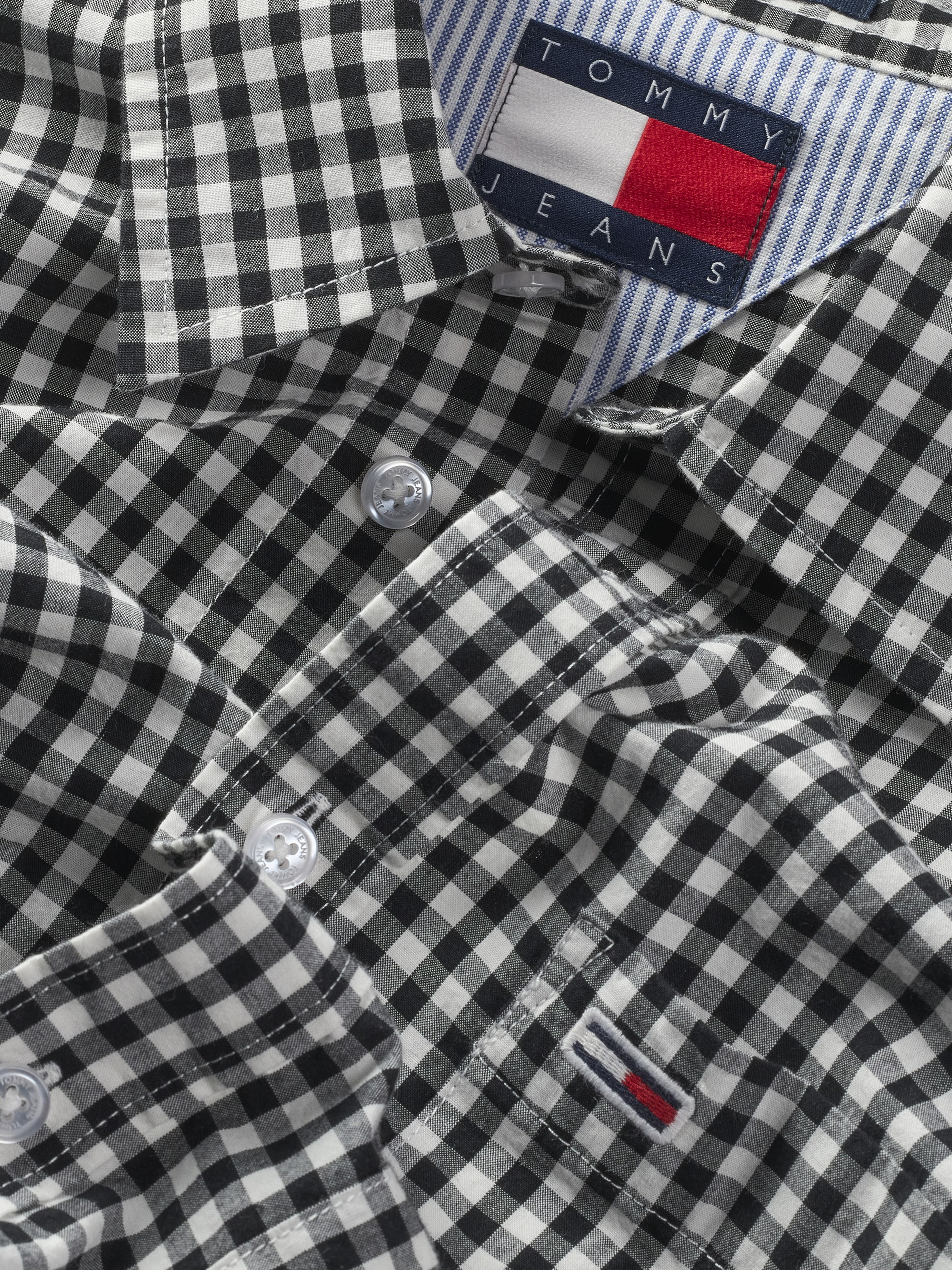 Tommy Jeans Karohemd »TJM POPLIN CHECK SHIRT«, mit Karomuster