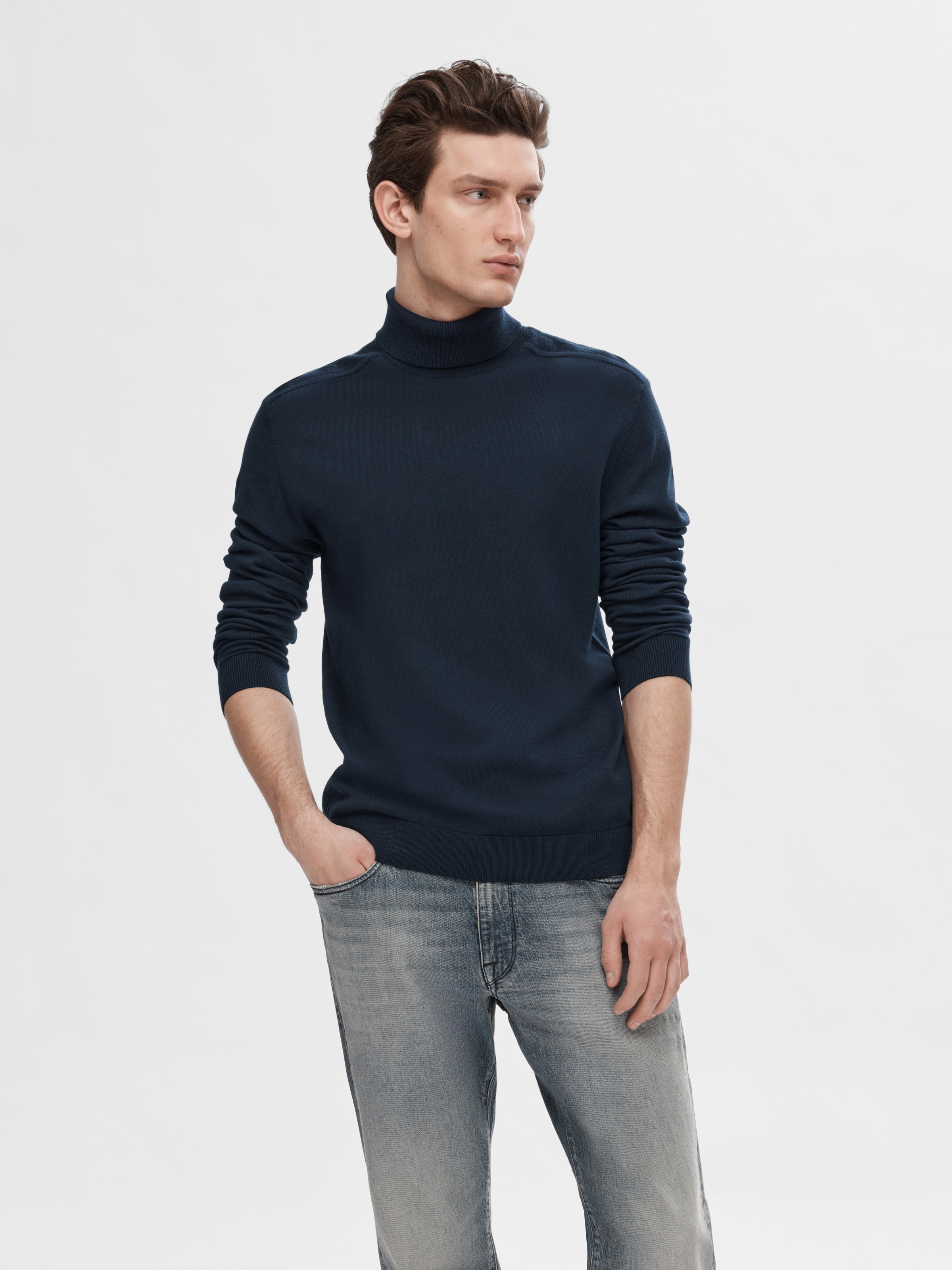 SELECTED Rollkragenpullover "SLHBERG ROLL NECK NOOS" günstig online kaufen