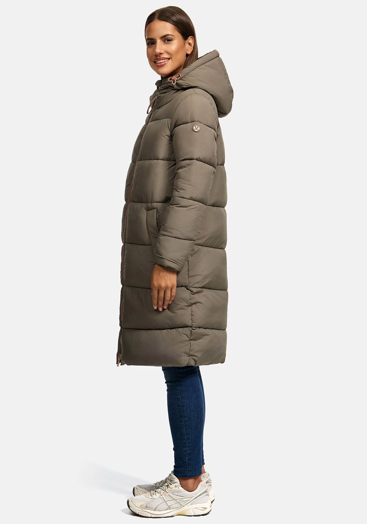 Marikoo Winterjacke »Nomadiaa«, Lange Damen Winterjacke