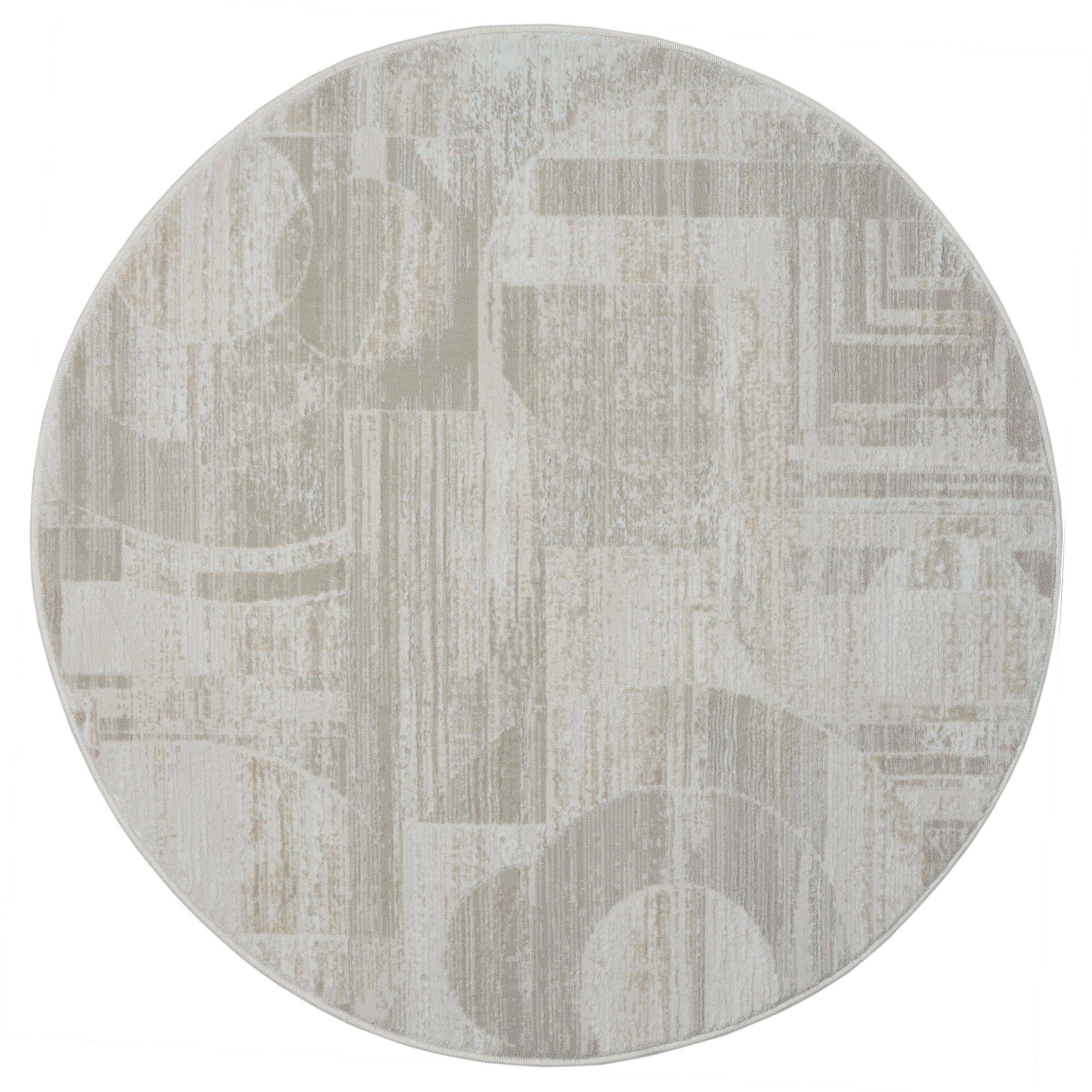 Myflair Möbel & Accessoires Teppich »My Circles«, rund, 10 mm Höhe, Kurzflor, modernes Design, Retro-Style, besonders weich