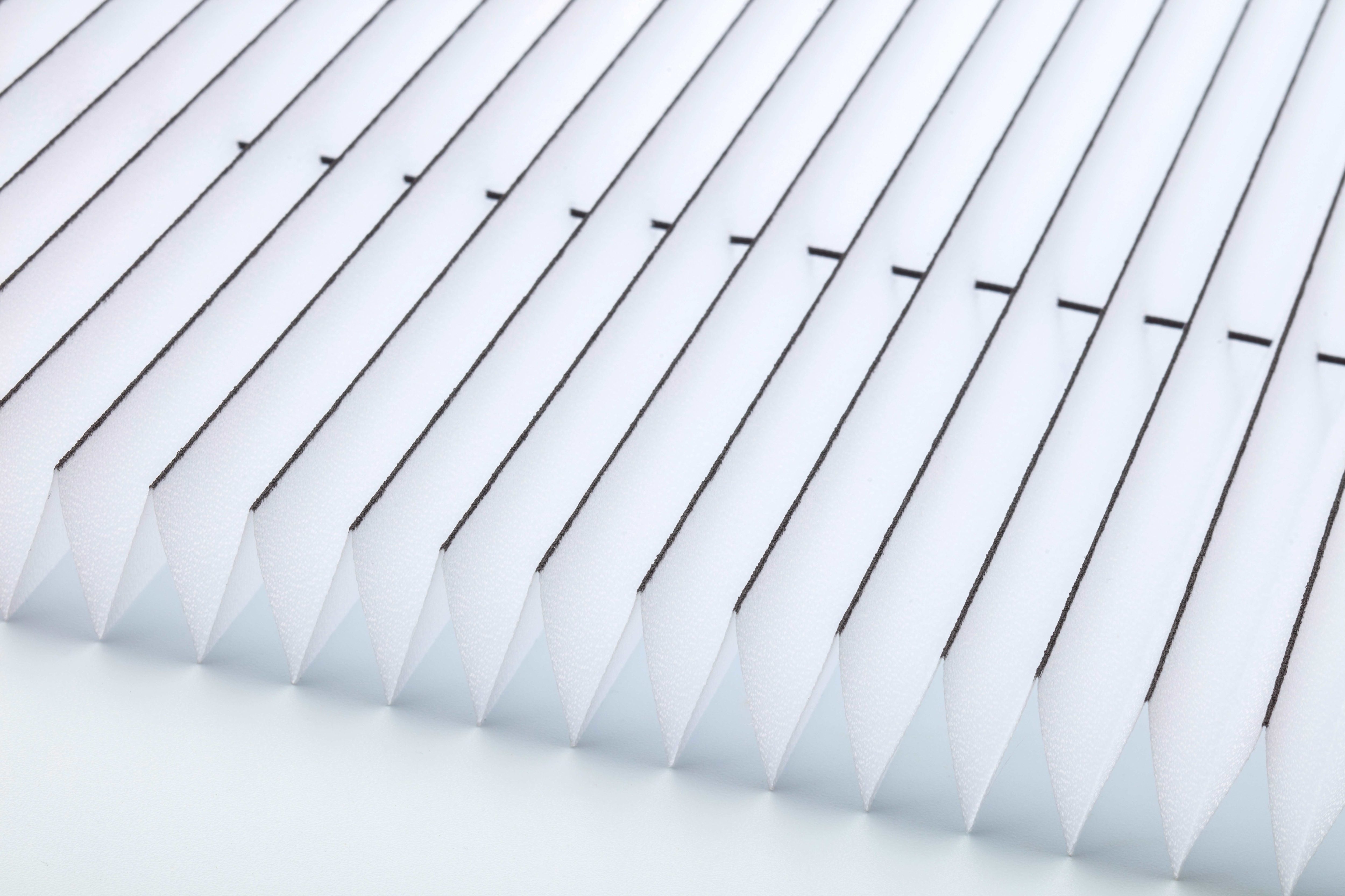 Thumbnail - K-HOME Plissee "Klemmfix FLORIDA Stripe mit patentiertem Design" Lichtschutz ohne Bohren verspannt patentiertes Design