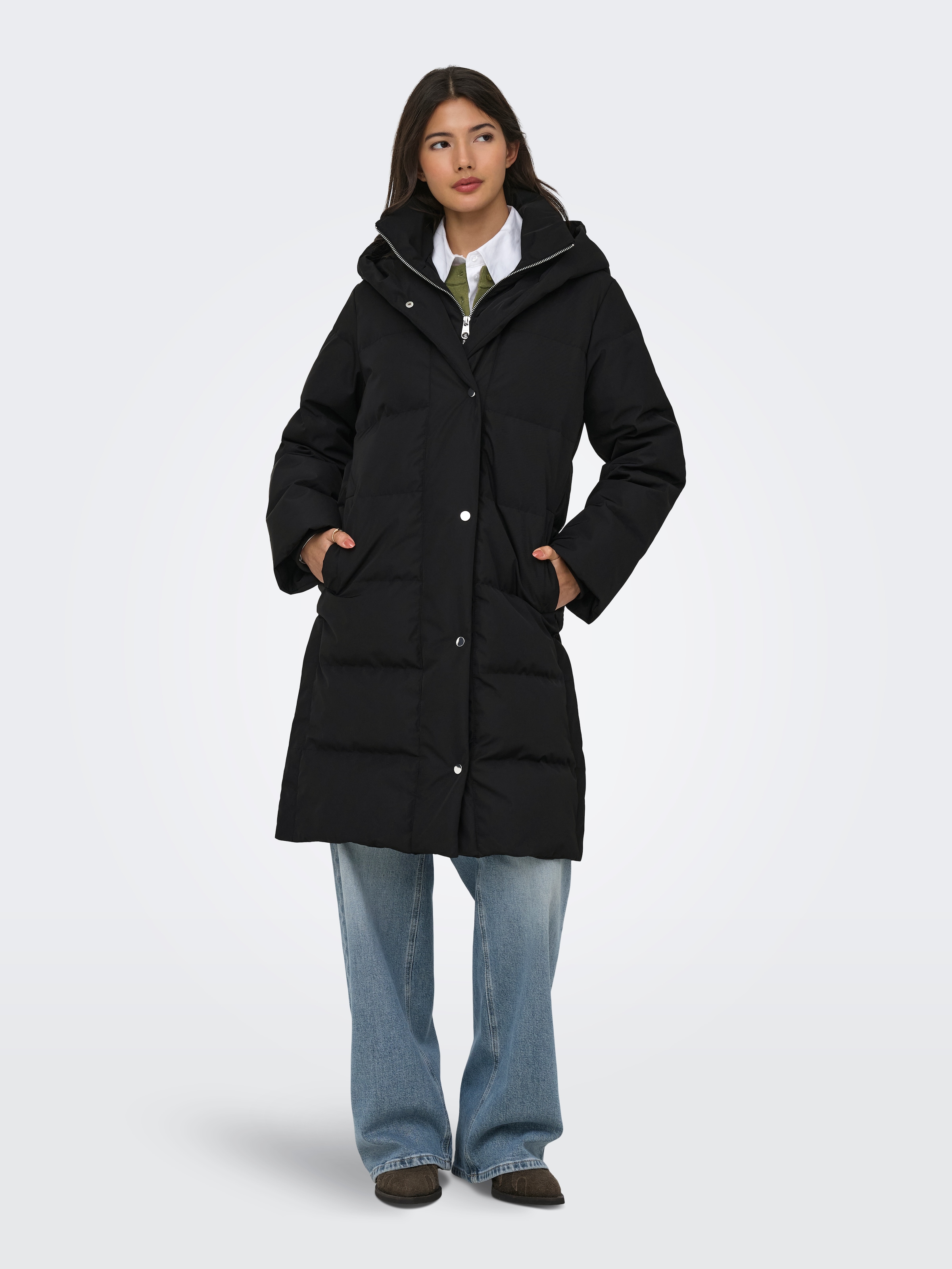 ONLY Steppmantel »ONLSUM DOWN PUFFER COAT CC OTW« Kunstfaser