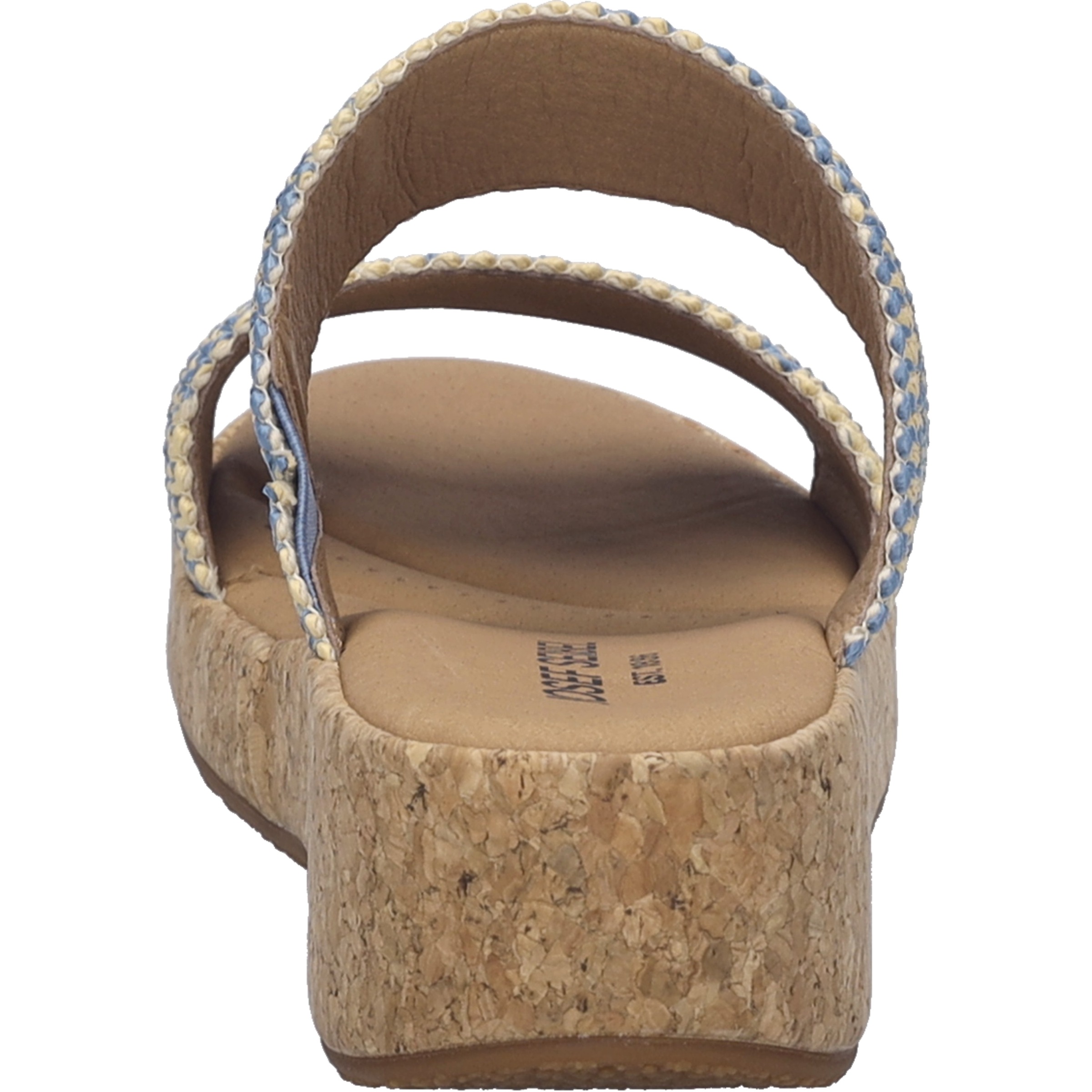 Slipper JOSEF SEIBEL "Evita 02, slate blue-multi", Damen, Gr. 38, blau (slate blau, multi), Obermaterial: 100% Textilmaterial TEXMAT., Schuhe Slipper 3