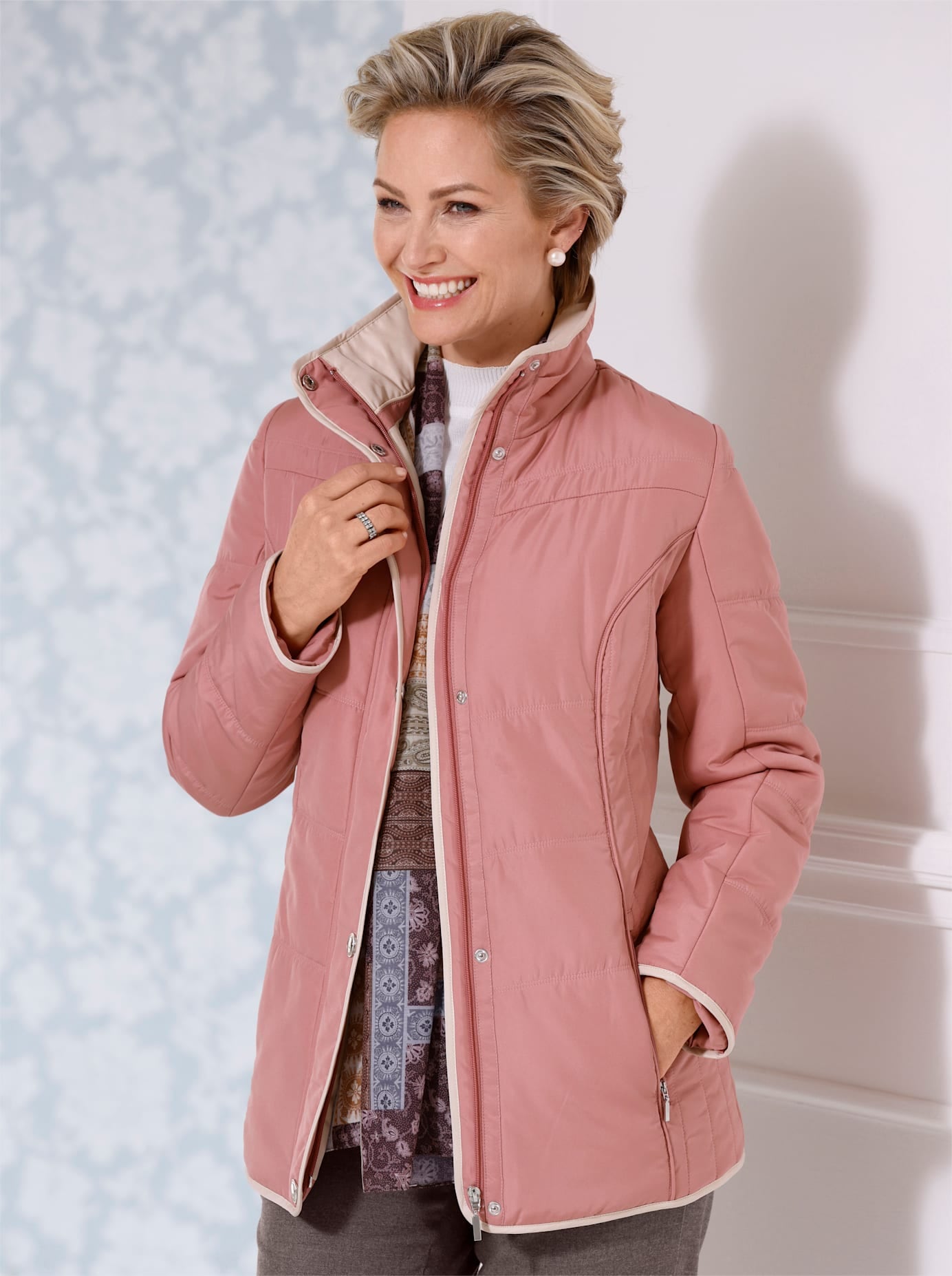 Classic Steppjacke, ohne Kapuze