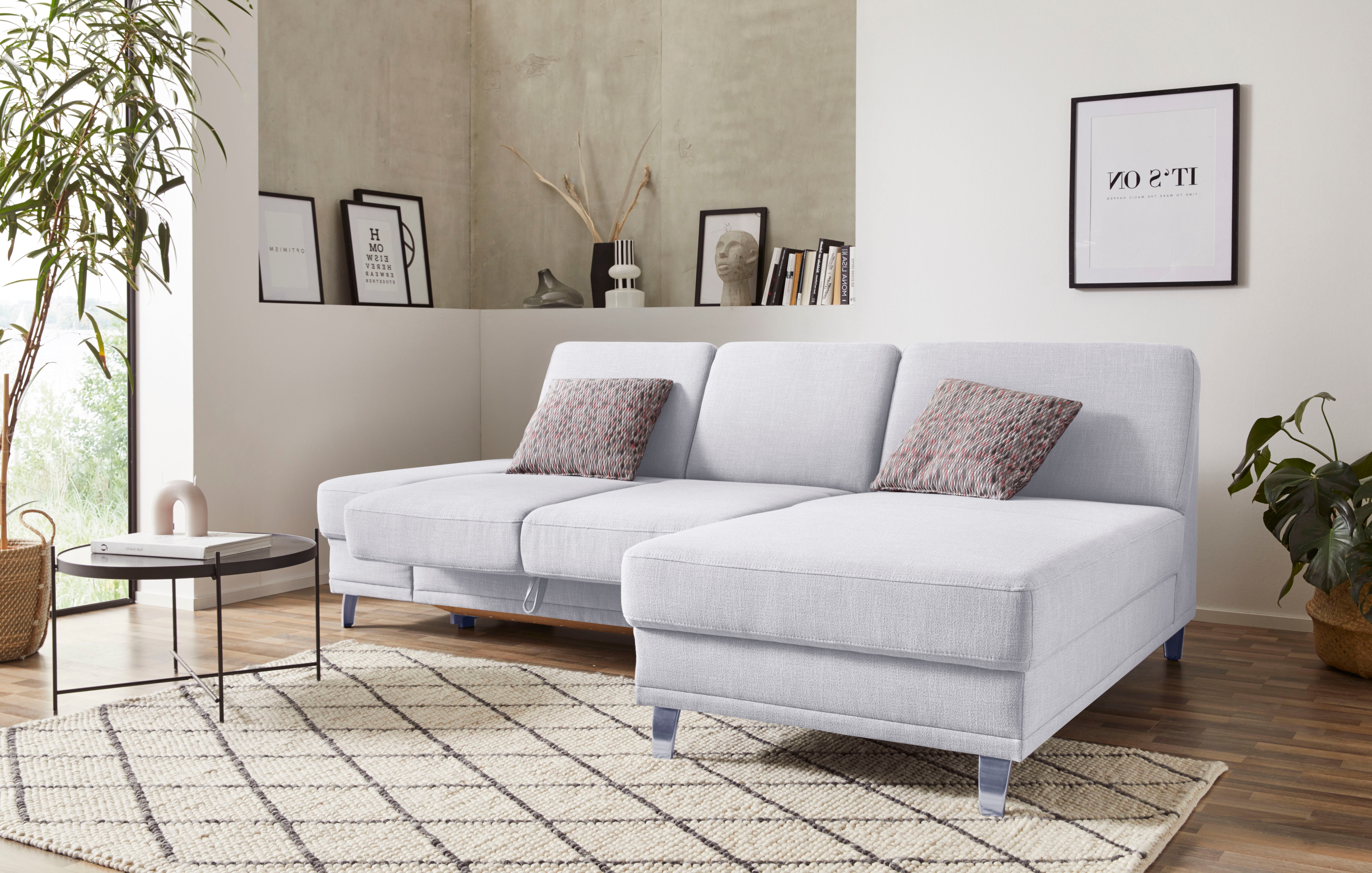 Thumbnail - sit&more Ecksofa "Clio L-Form", wahlweise mit Bettfunktion oder Vorziehsitz und Bettkasten, Federkern