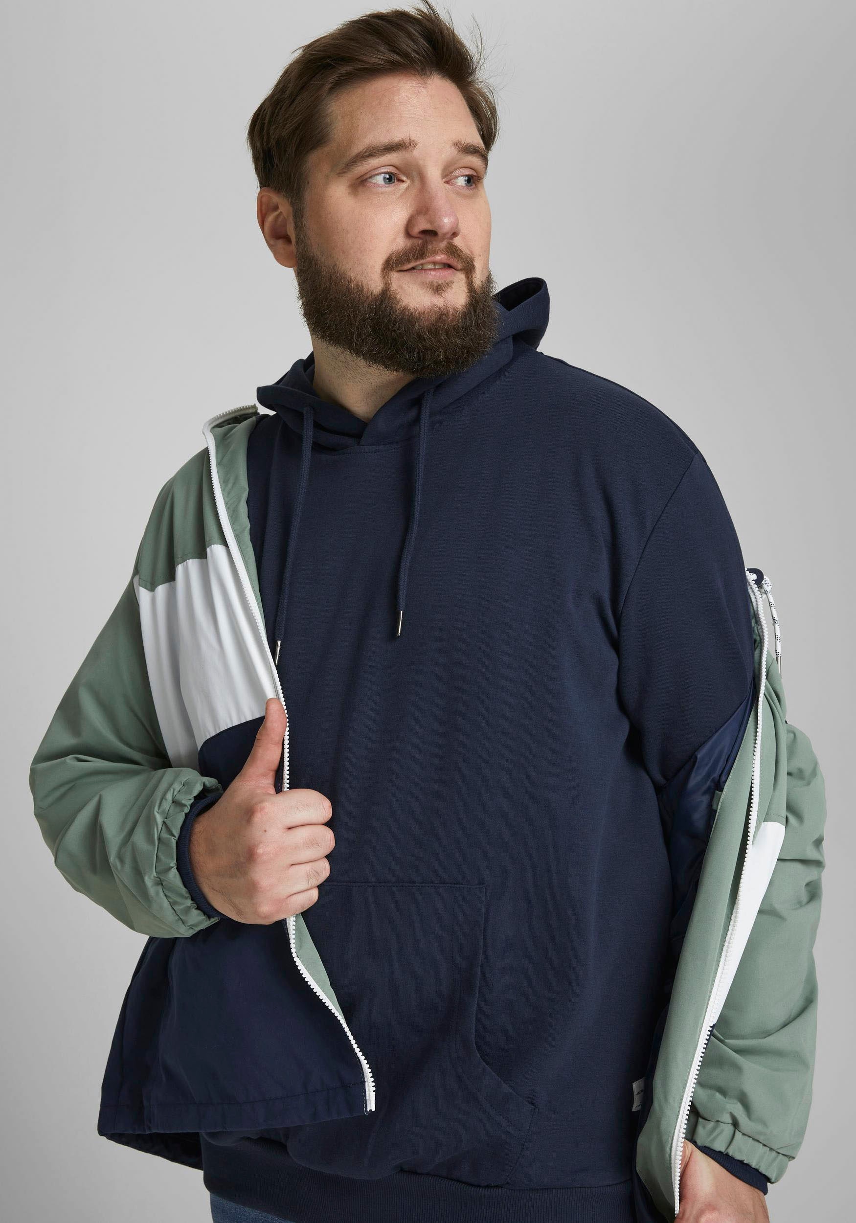 Jack & Jones PlusSize Kapuzensweatshirt »BASIC SWEAT HOOD«, bis Größe 6XL