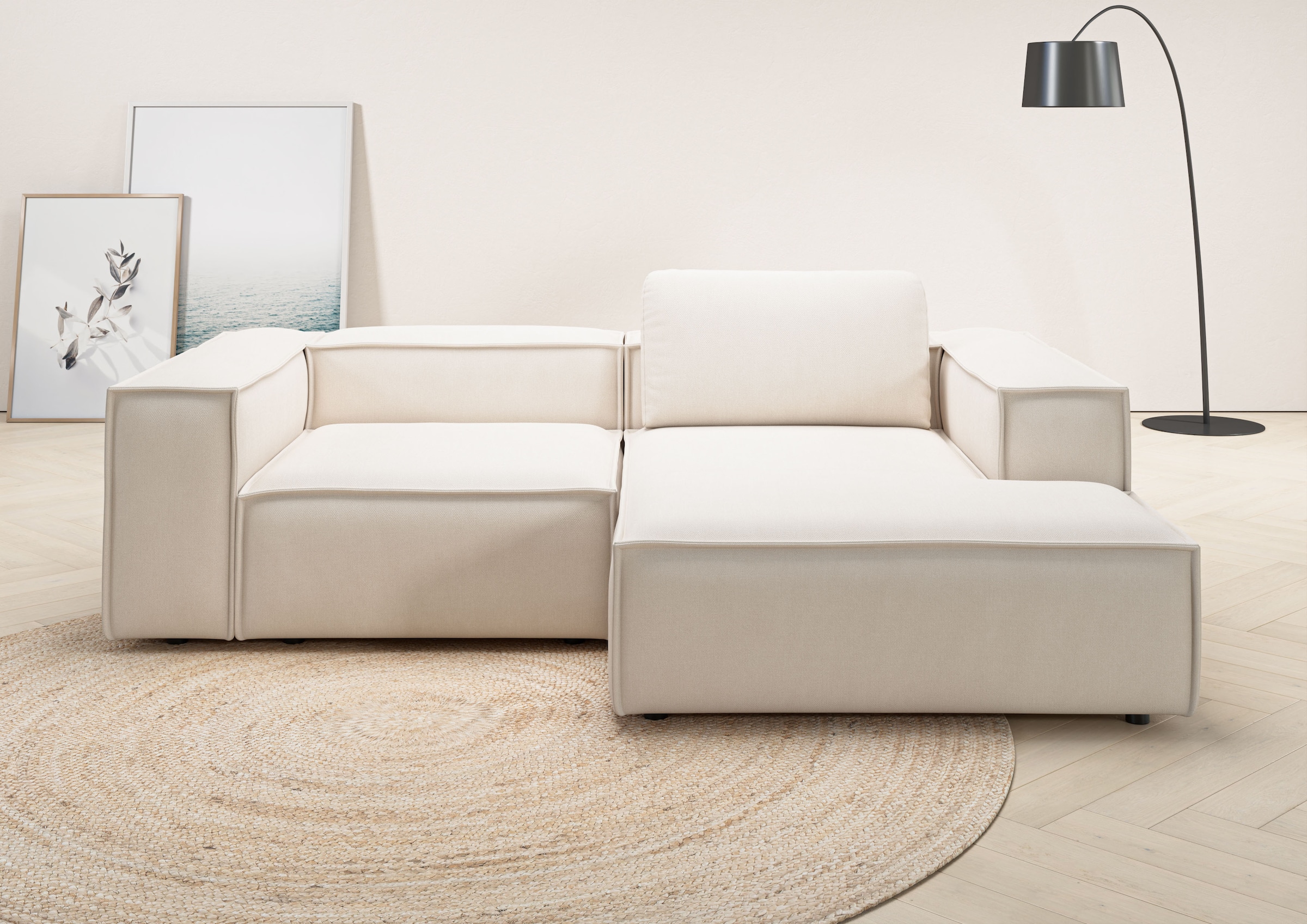 Home affaire Ecksofa "Watertown, kompakte L-Form, 246 cm breite für kleiner günstig online kaufen