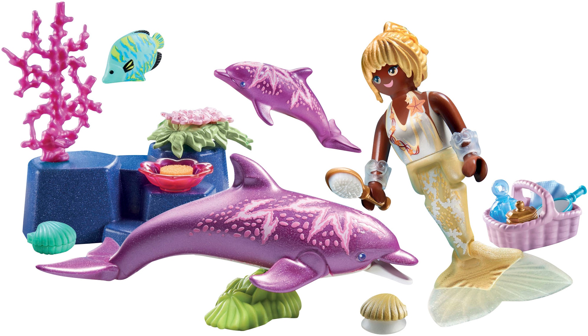 Playmobil® Konstruktions-Spielset »Meerjungfrau mit Delfinen (71501), Princess Magic« Made in Europe