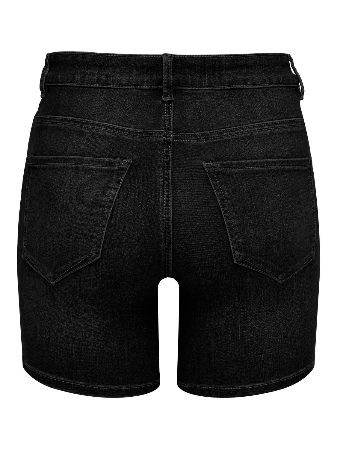 Black skinny shorts online