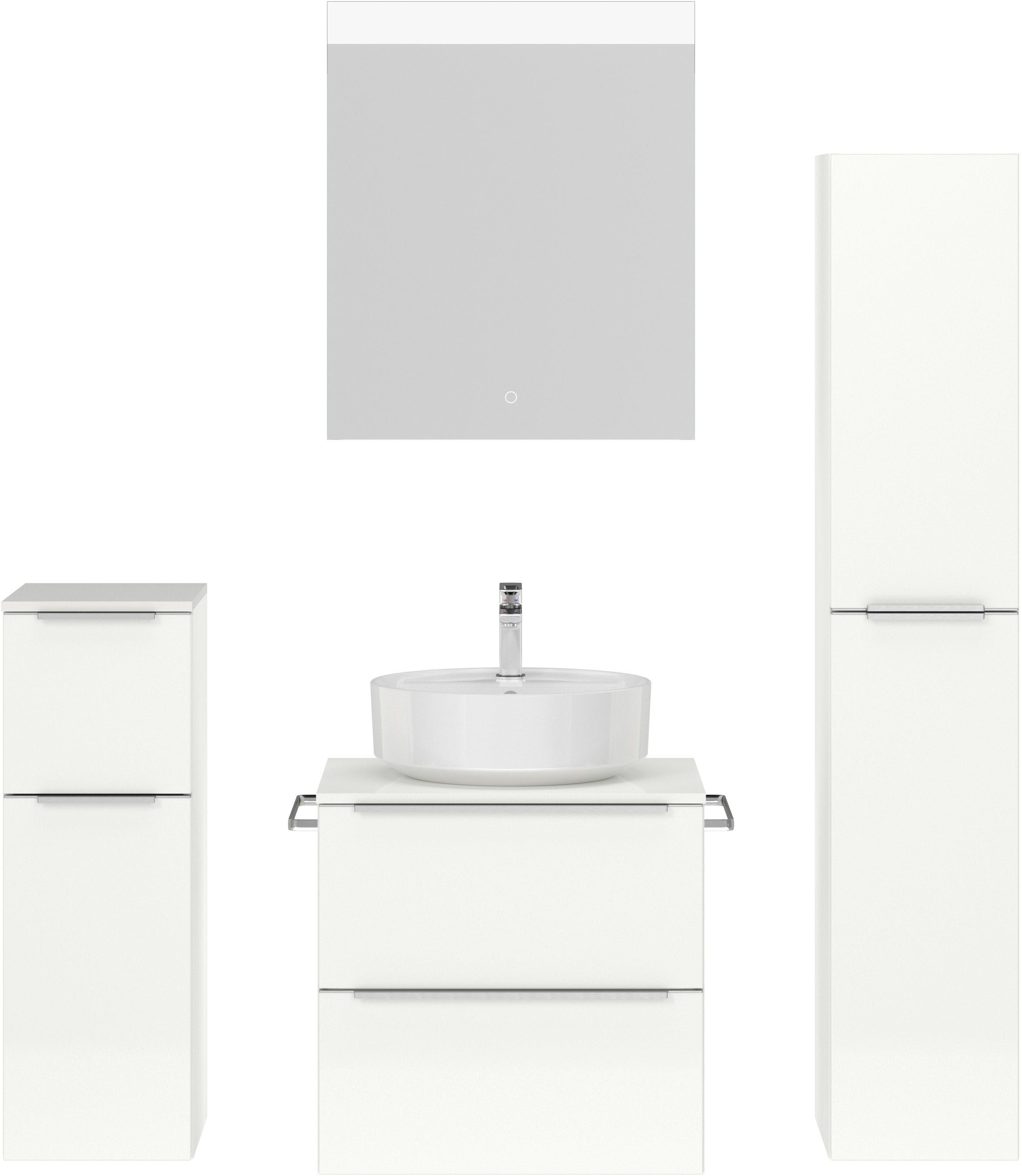 nobilia Badmöbel-Set "Alvene" vormontiert, mit Soft-Close, 4 Stk. tlg. günstig online kaufen