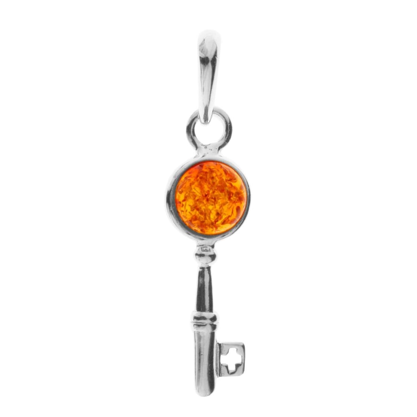 Ostsee-Schmuck Schlüssel Pendant Silver 925 Amber Size 40