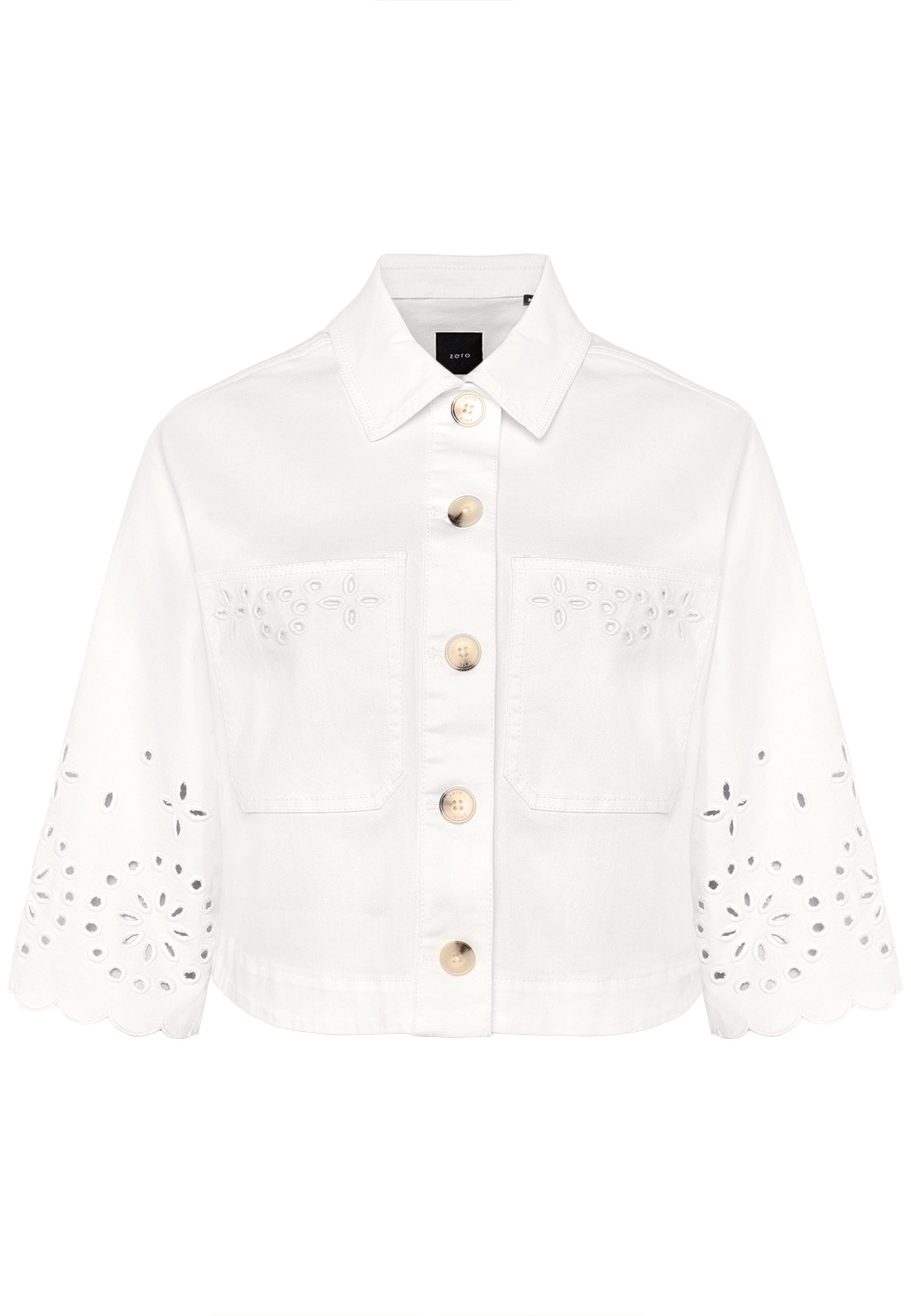 Zero Jackenblazer "Damen mit Lochmuster" Lochstickerei günstig online kaufen