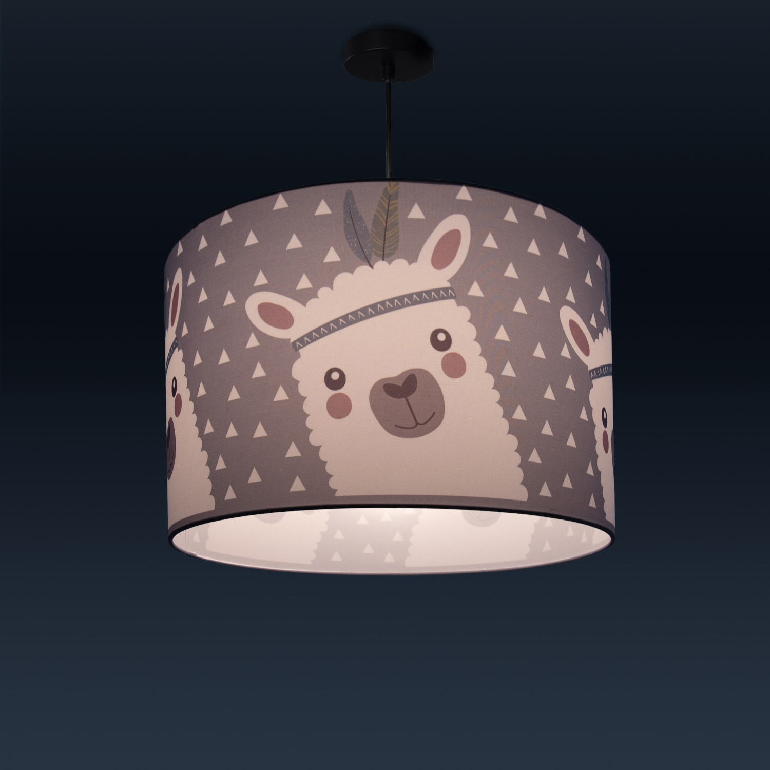 Paco Home LED Deckenlampe Lama-Motiv, flammig-flammig, 1 BAUR Kinderzimmer »Ela Lampe 214«, | Kinderlampe Pendelleuchte E27