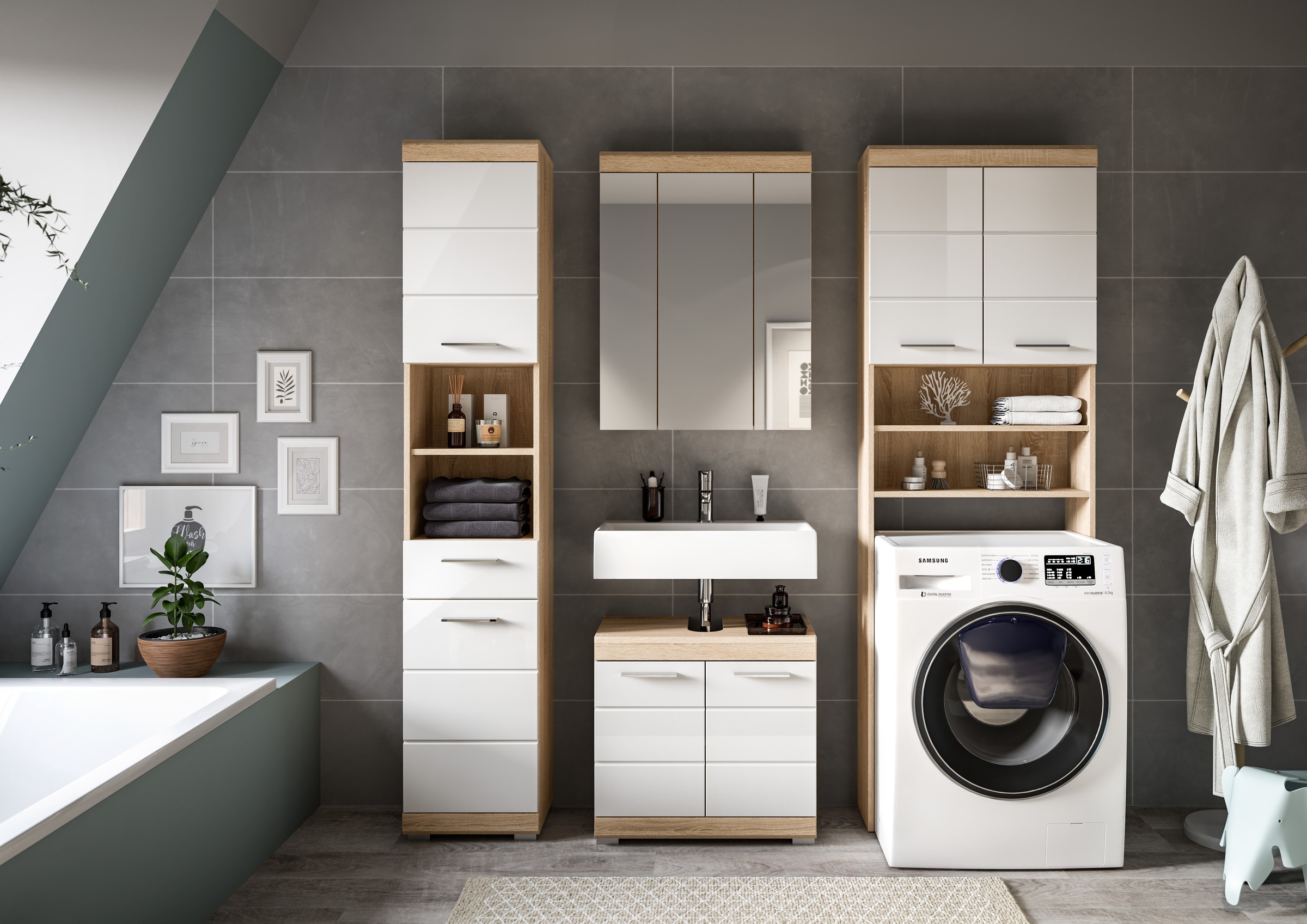 INOSIGN Badmöbel-Set "Siena, 4 teilig, bestehend aus:" Set, TOPSELLER, 4 St günstig online kaufen