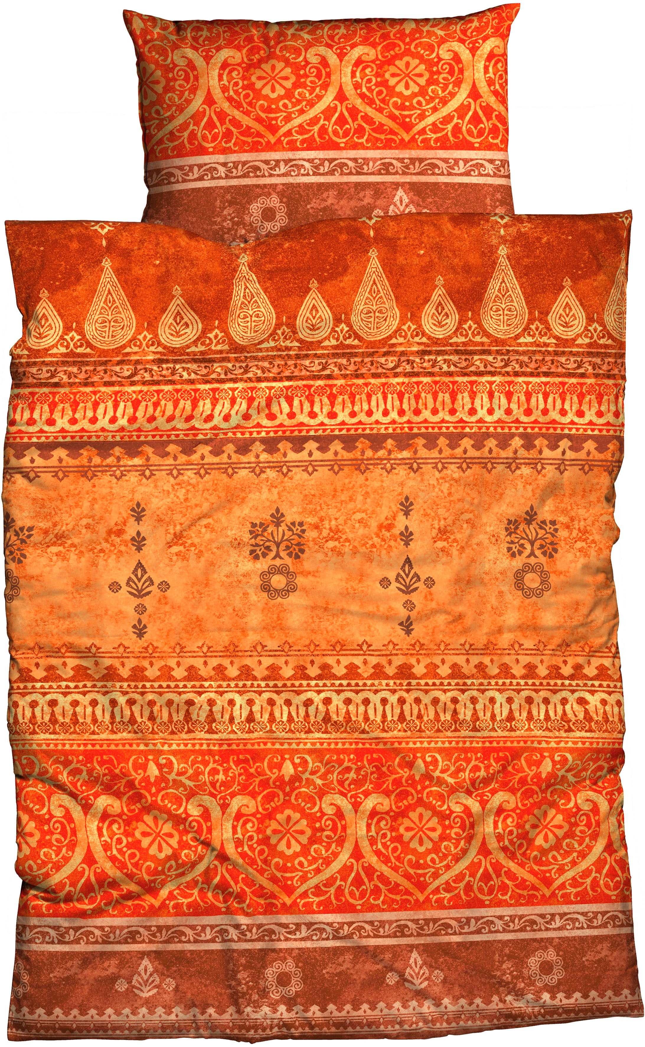 CASATEX Bettwäsche "Indi" 2 Stk. romantisch, orientalisch, weich und gemütlich