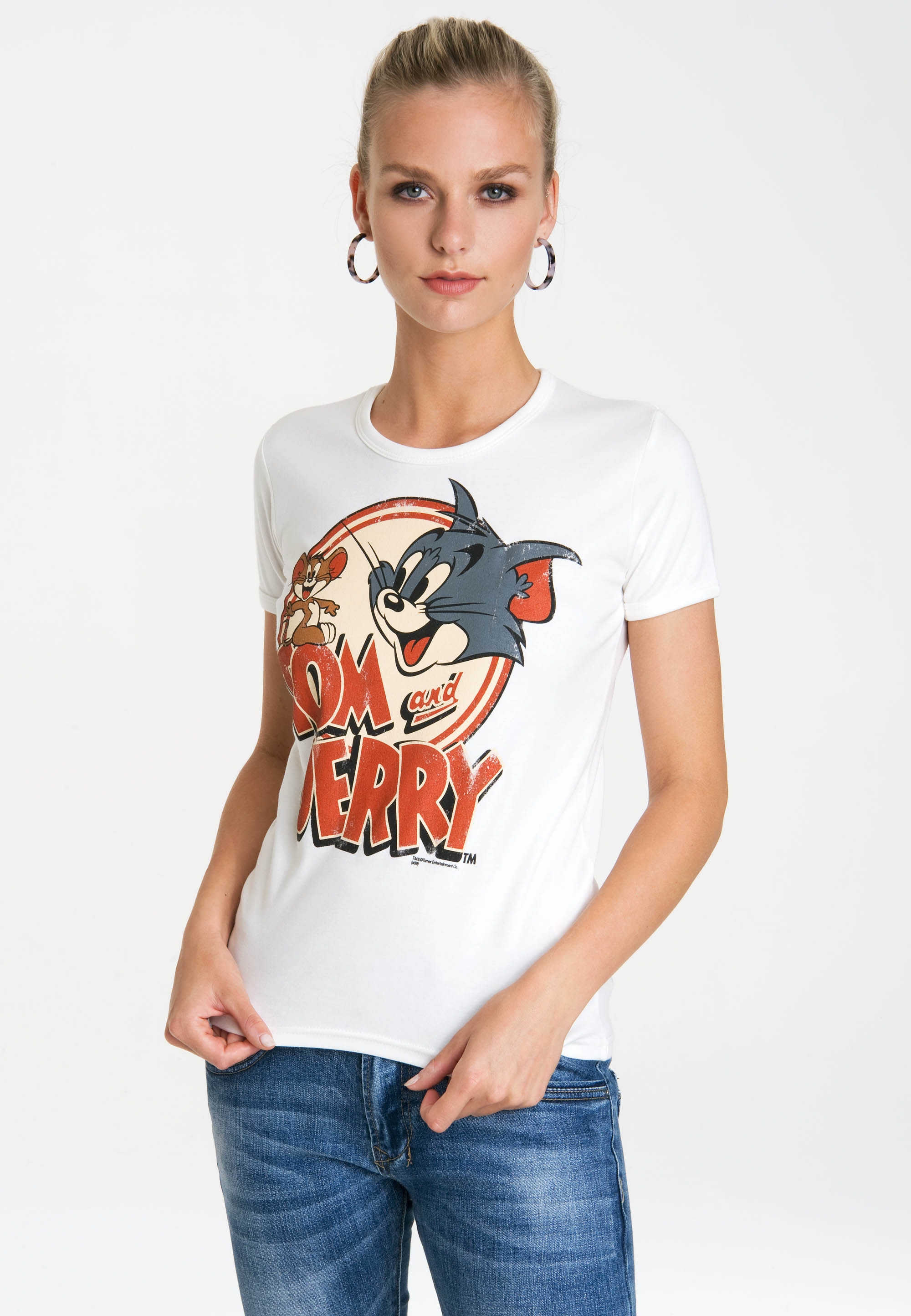 LOGOSHIRT T-Shirt "Tom & Jerry-Logo", mit lizenziertem Originaldesign günstig online kaufen