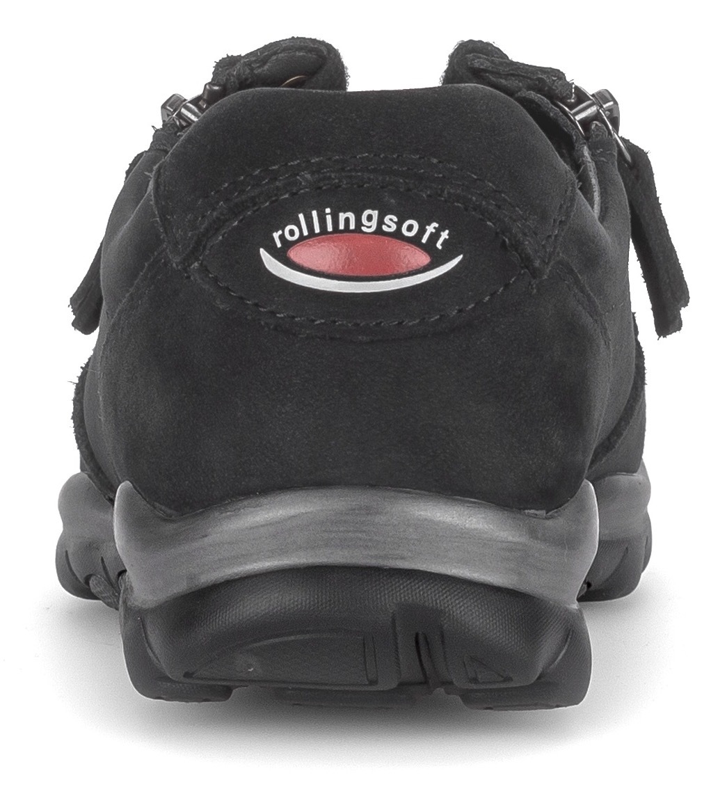 Thumbnail - rollingsoft Keilsneaker, Freizeitschuh, Halbschuh, Schnürschuh mit Logo an der Ferse