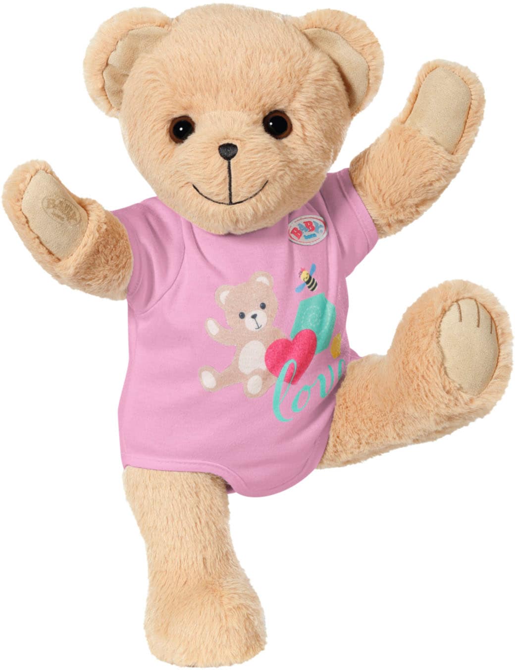 Baby Born Kuscheltier »Teddy Bär, pink«, inklusive Strampler - Teddybär