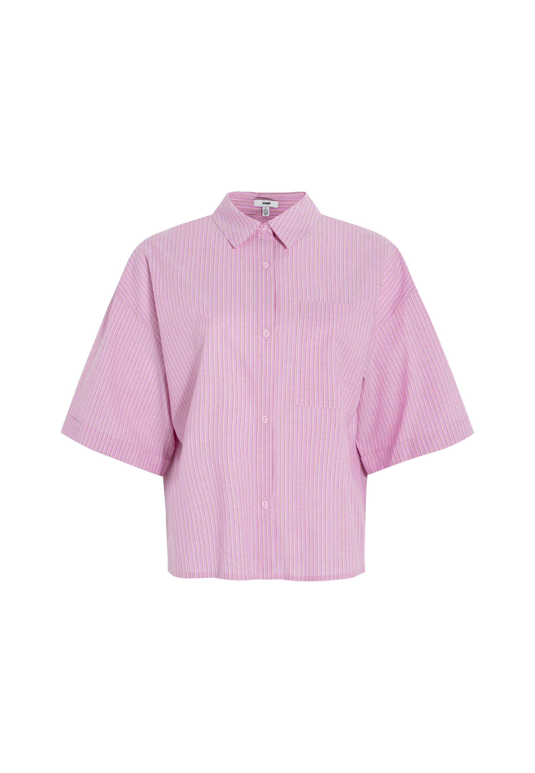Mavi Kurzarmbluse »SHORT SLEEVE SHIRT«, Bluse kurzarm