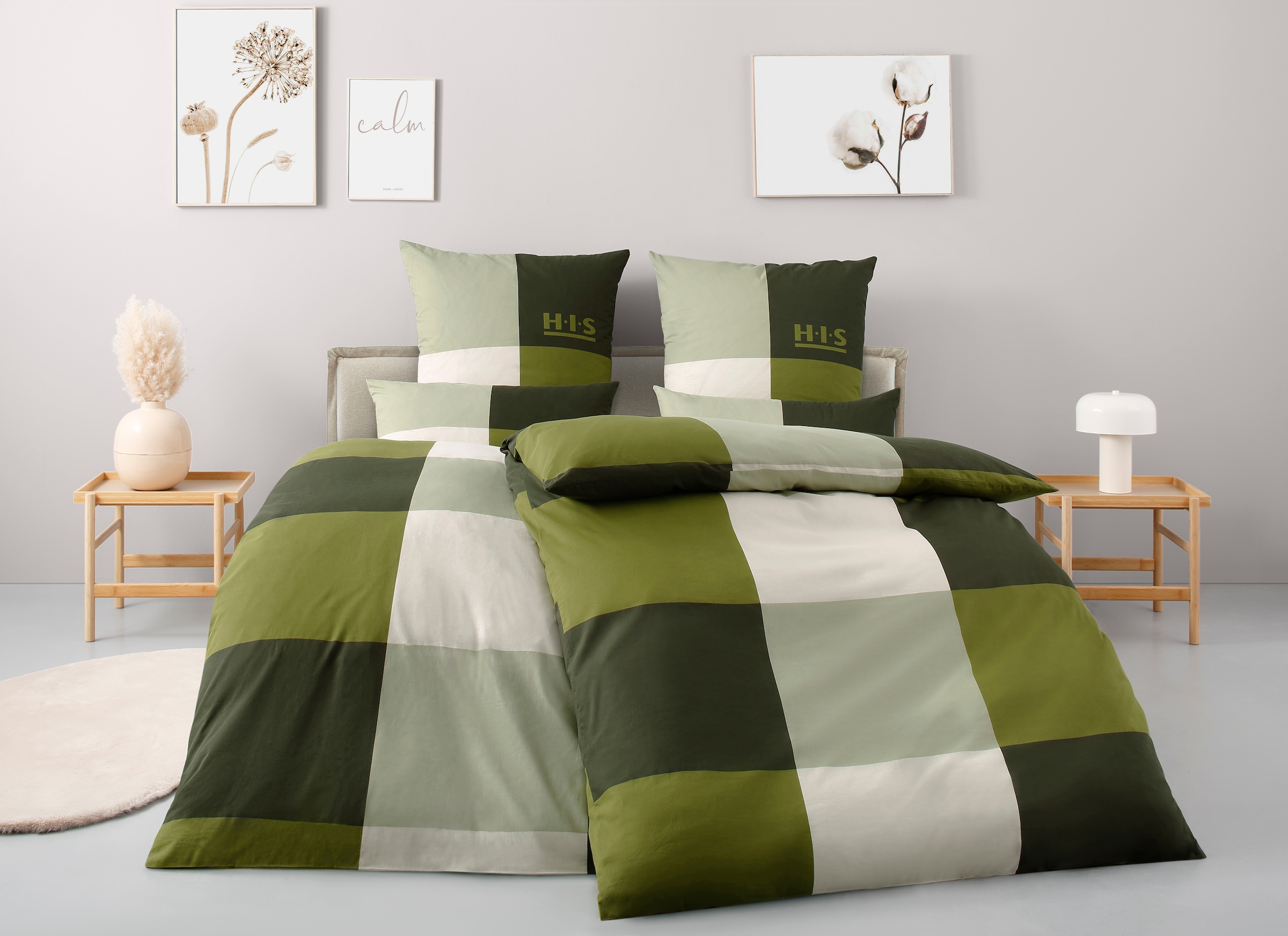 OTTO home Bettwäsche »Tirrell« 3 Bettwäsche ab Gr. 135x200 cm, 100% Baumwolle, Marke H.I.S by OTTO home
