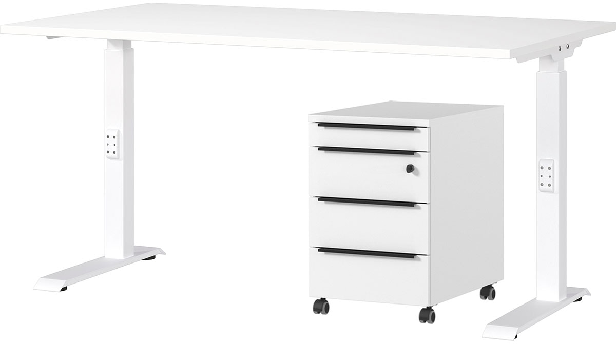 GERMANIA Büromöbel-Set "Mailand" 2 Stk. tlg. inkl. Schreibtisch und Rollcon günstig online kaufen
