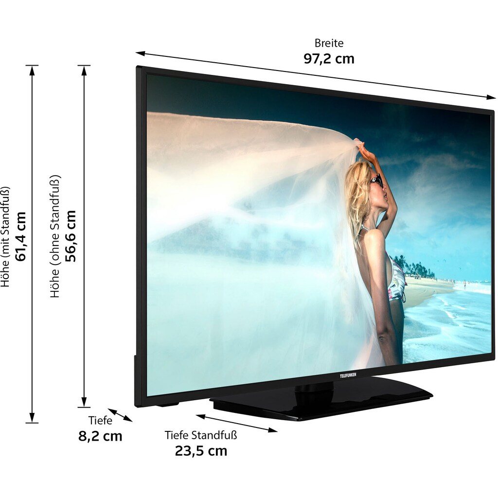 Telefunken LED-Fernseher »D43F550B1CW«, 108 cm/43 Zoll, Full HD, Smart-TV