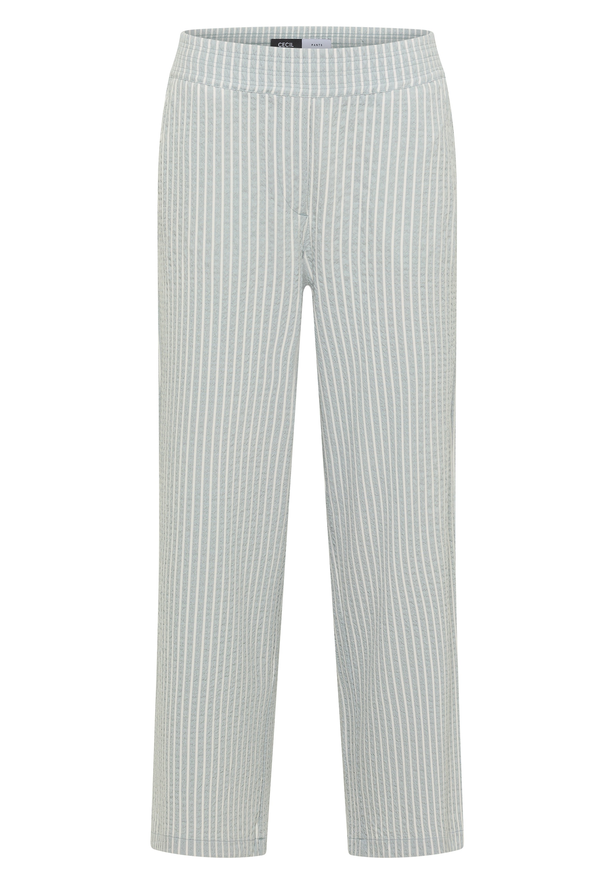 Cecil Stoffhose  mit gestreiftem Seersucker-Look